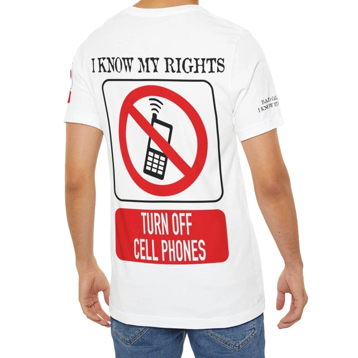 Red Stamp Tee Shirt Made In USA With 100 Percent Cotton Eco Inks From Bad Galaxy Official