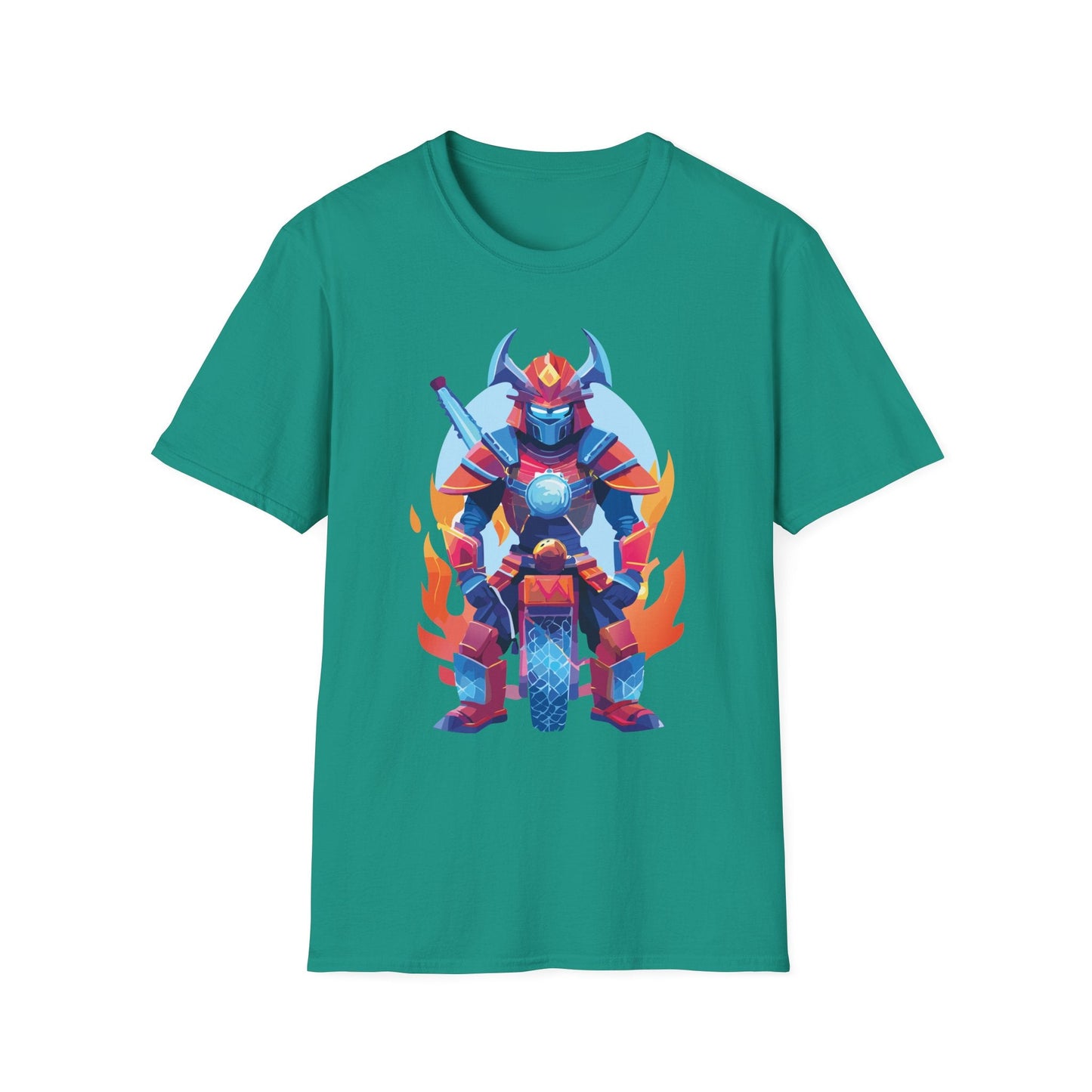Samurai Shirt Unisex Gildan Softstyle 64000 Tee 100 Percent Ring Spun Cotton Comfort All Day Wear