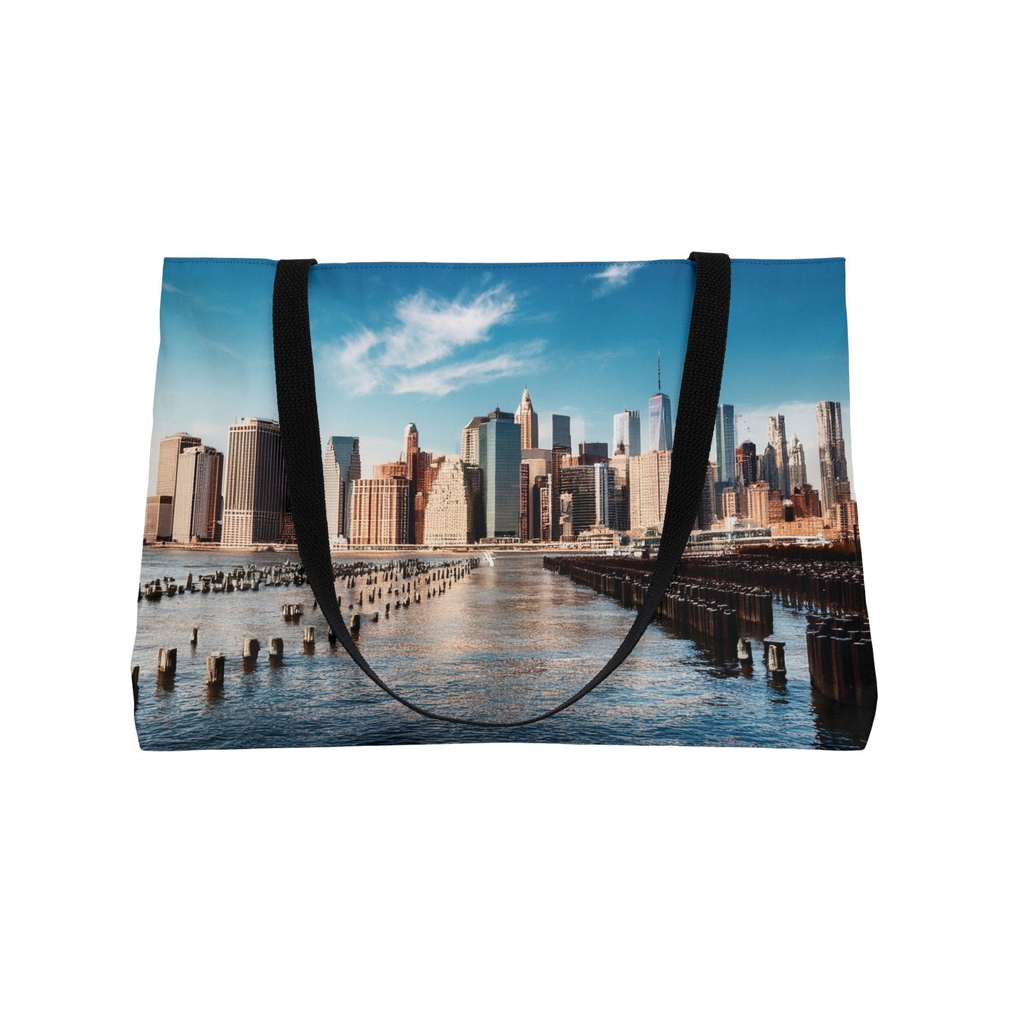 New York Print Bag High-Quality 100% Spun Poly 24x13 Canvas Art Bag C-06