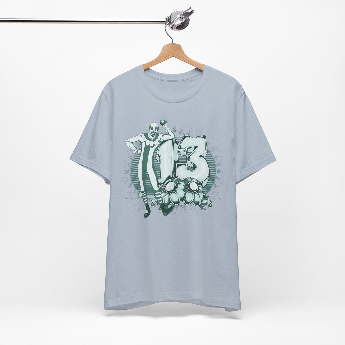Vintage Clown Graphic Illustration Unisex Cotton T-Shirt Art-39