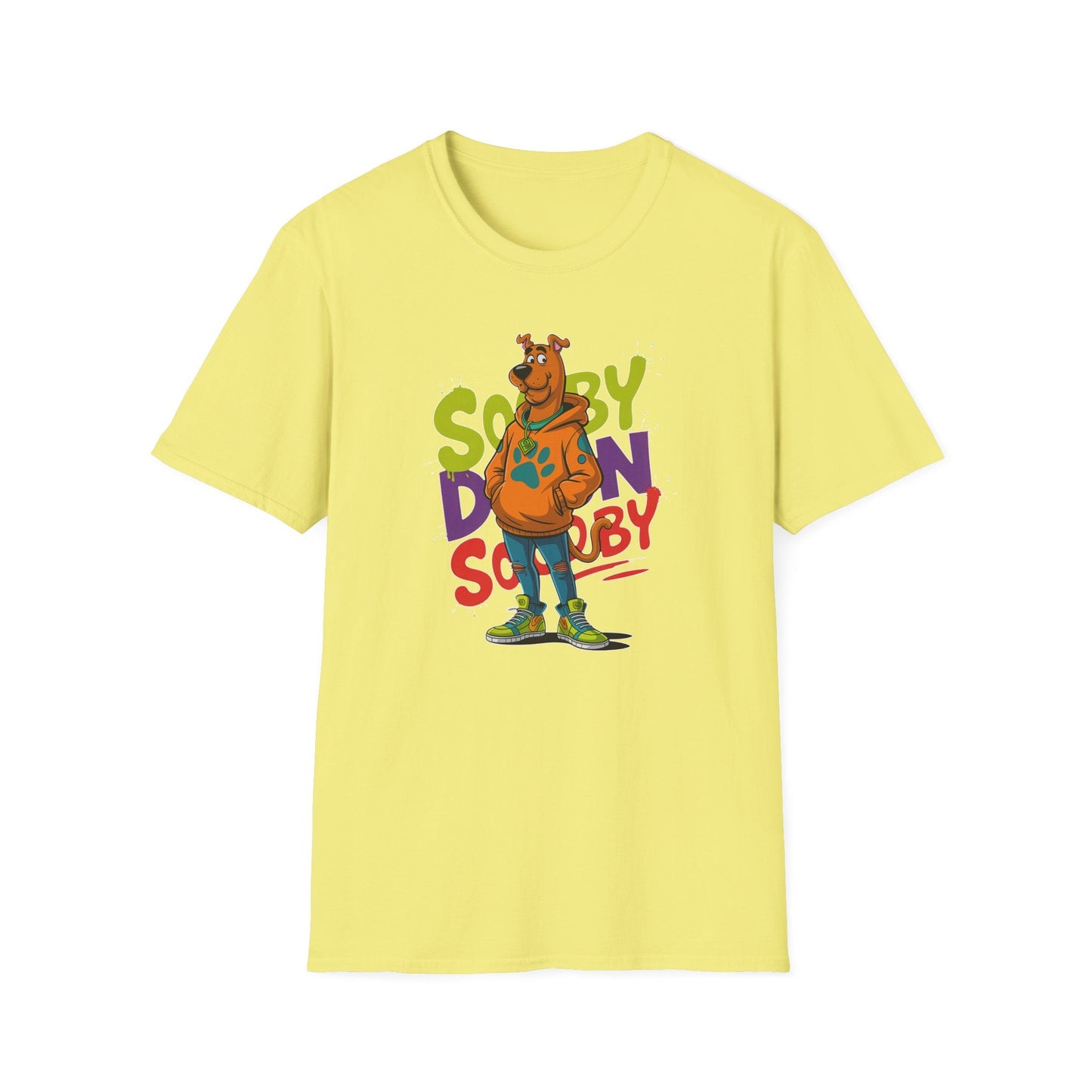Unisex Cartoon T Shirt With Animation And Funny Animals Tee Gildan Softstyle 64000