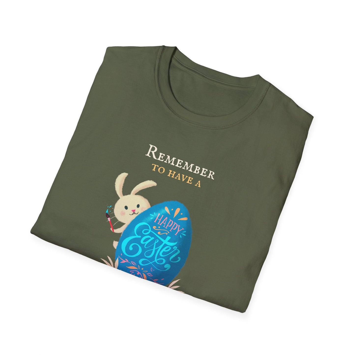 Easter Bunny Egg T Shirt Unisex Softstyle Tee With Easter Signature Prints And Design