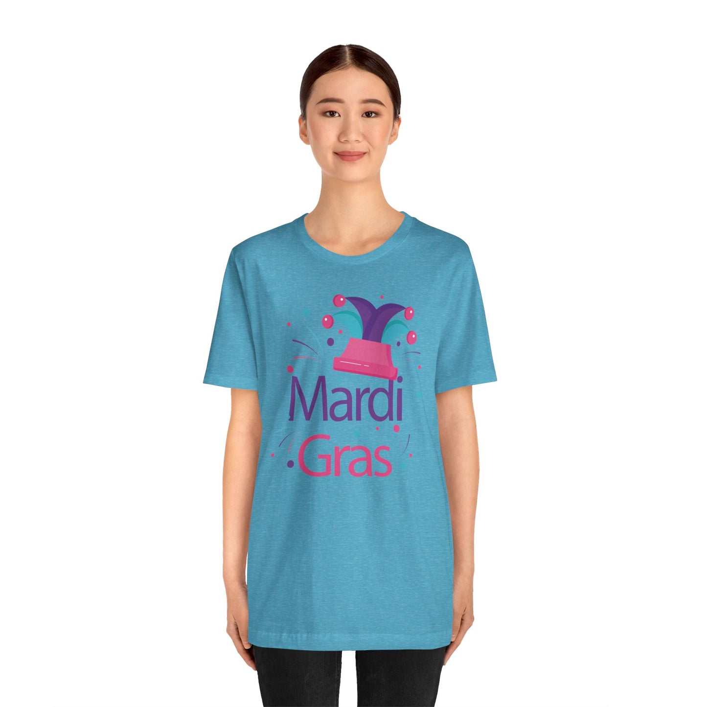 Tee-shirt en coton unisexe pour Mardi Gras