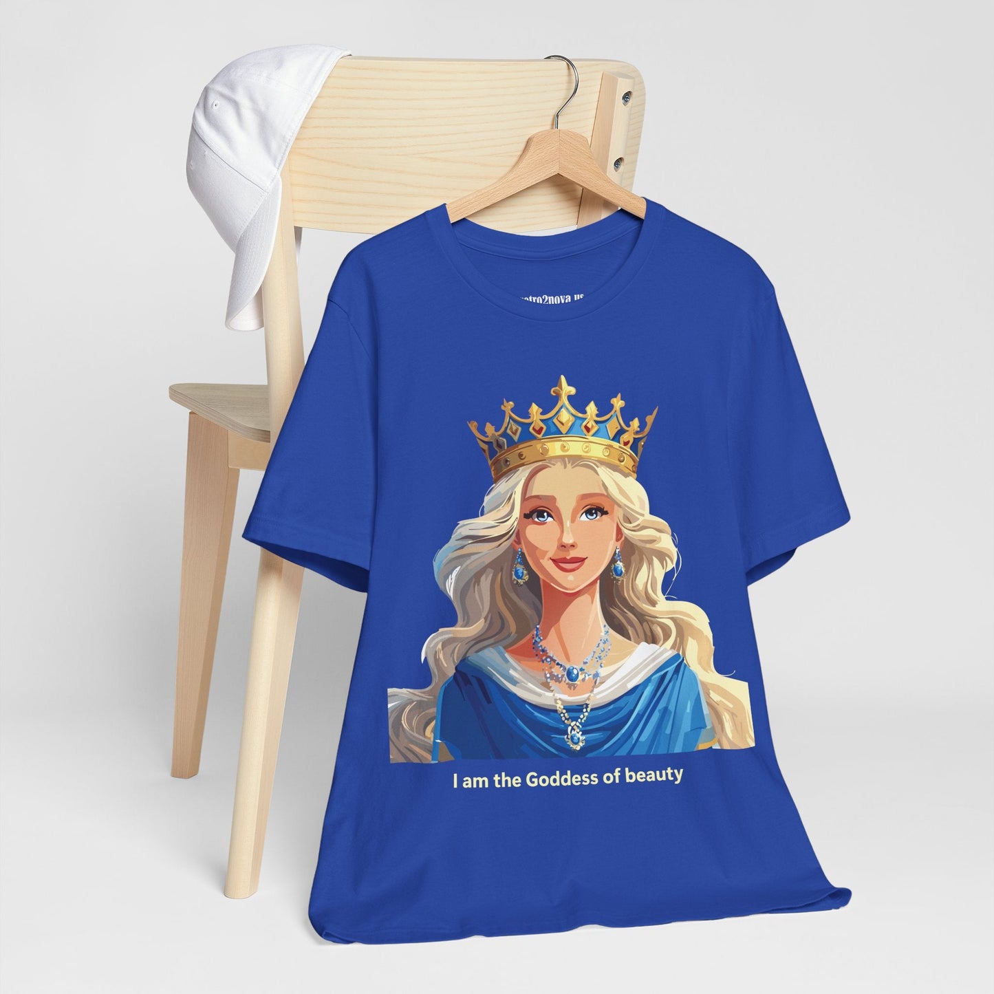 Goddess Graphic Tee Unisex Short Sleeve Original Art by Retro2Nova Premium Cotton