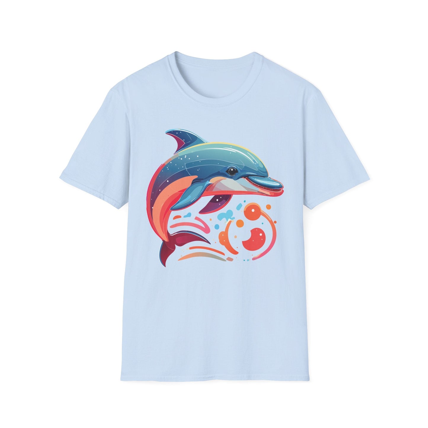 Gildan Softstyle Dolphin Shirt Unisex Short Sleeve Tee 100 Percent Ring Spun Cotton Comfortable Wear
