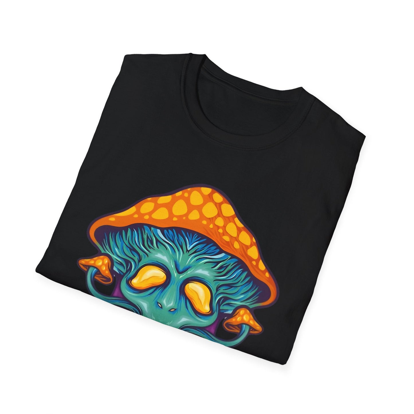 Mashroom T Shirt Unisex Funny Mushroom Design Tee 100 Percent Cotton Softstyle Collection