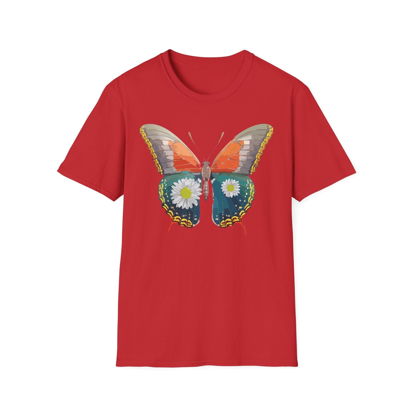 Butterfly Shirt Unisex Gildan Softstyle 64000 Short Sleeve T Shirt Monarch Design