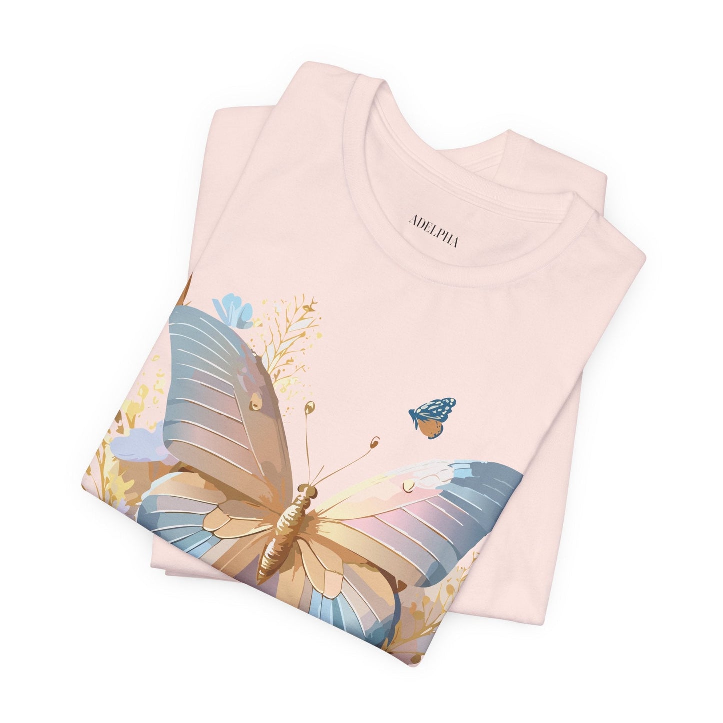 Butterfly Graphic Tee By Adelpha Vintage Inspired Unisex Short Sleeve