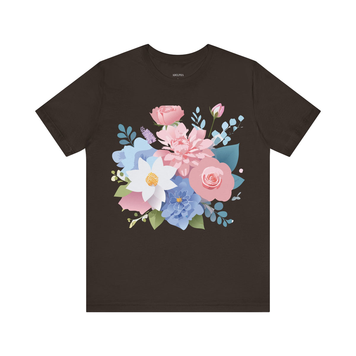 Floral Graphic Tee Shirt - Bella+Canvas Unisex 100 Cotton 25