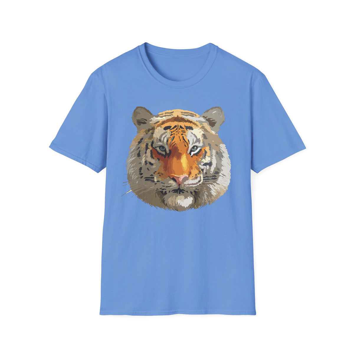 Tiger Face T-Shirt | Realistic Orange Bengal Illustration