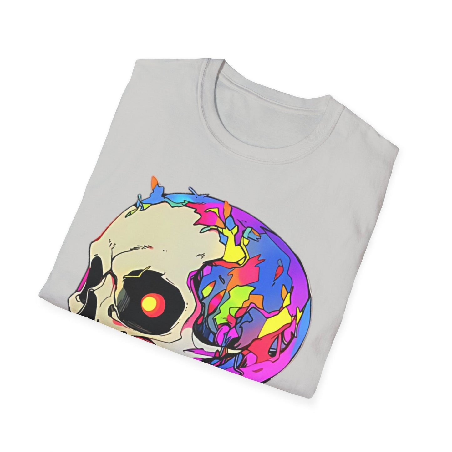 Skull Tee Shirt Unisex Skeleton Shirt Gildan Softstyle 64000 Short Sleeve Graphic Design