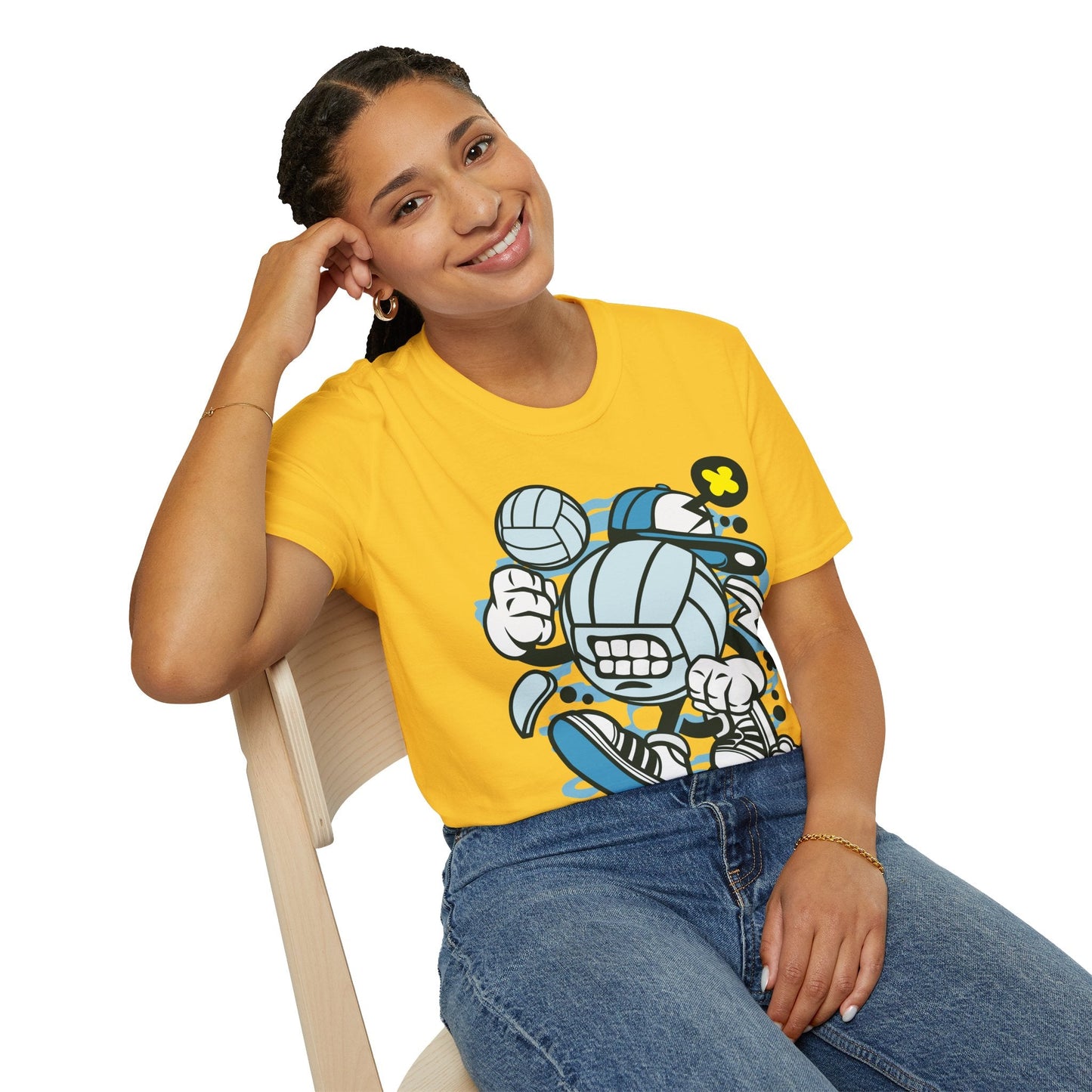 Unisex Cartoon T Shirt Animation Tee Funny Design Gildan Softstyle 64000 100 Percent Cotton