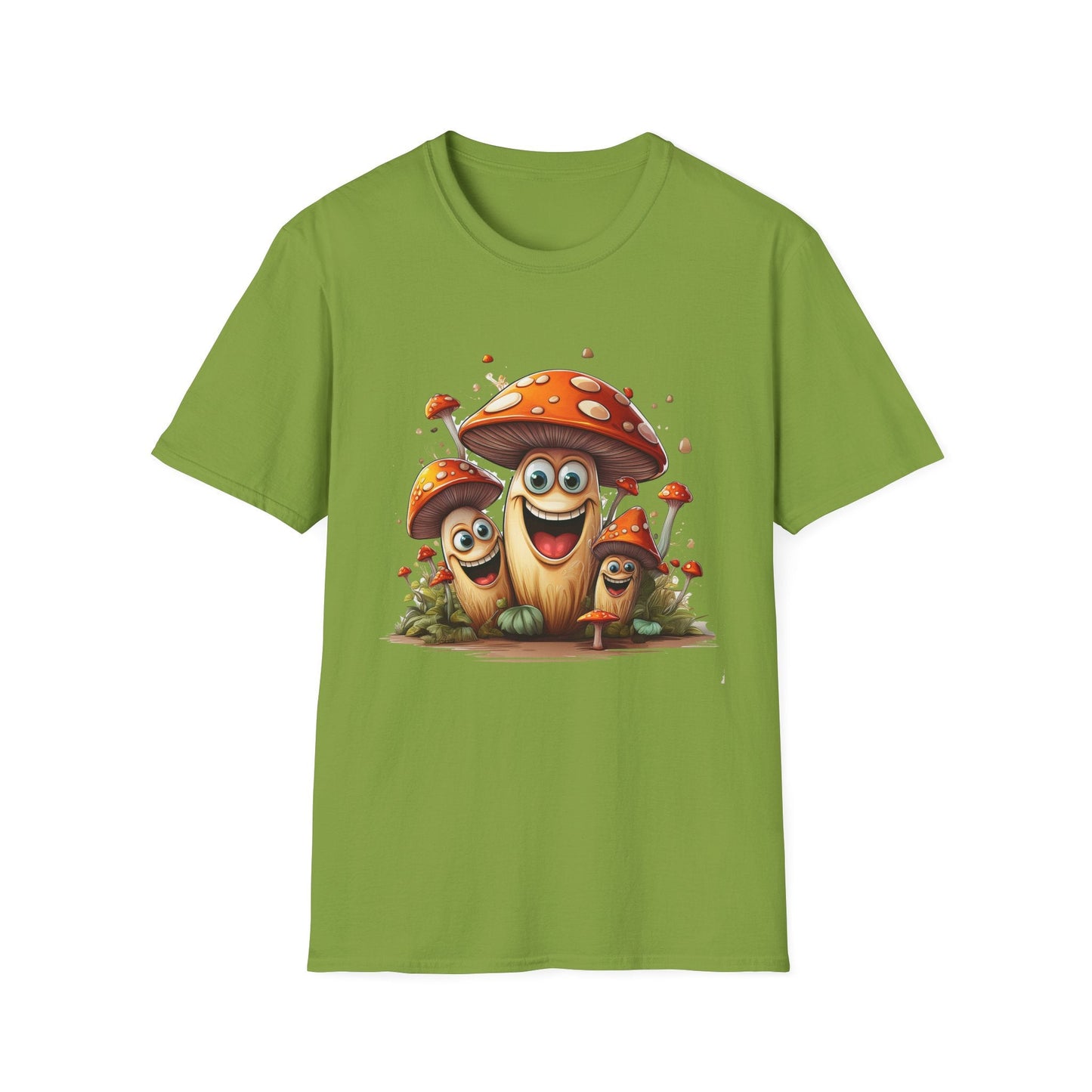 Mashroom Tee Shirt Unisex Funny Mashroom Design Softstyle 100 Percent Cotton Gildan