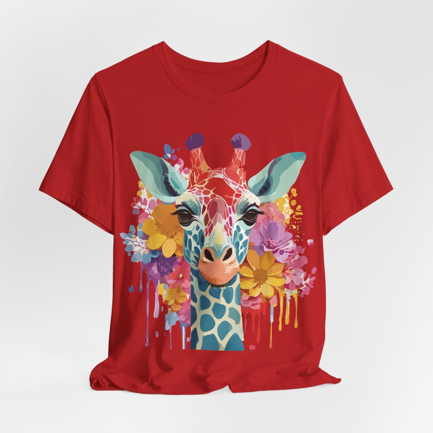 Adelpha Giraffe Graphic Tee Unisex Jersey Short Sleeve Vintage Inspired Art Design