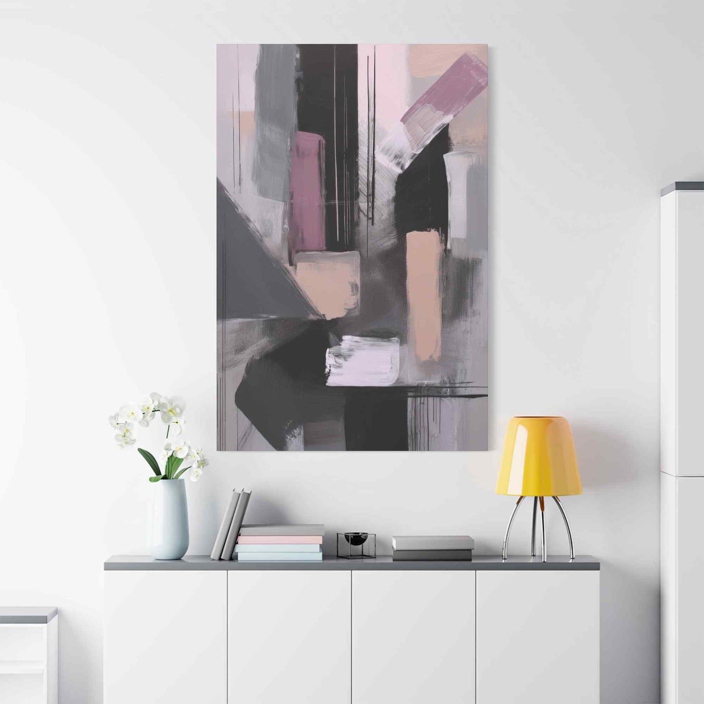 Abstract Geometric Painting Print Canvas 20x24,20x30,24x30 24x32,24x36,30x40 32x48,36x48,40x60 Pine-Wood Inner Frame ABS-47