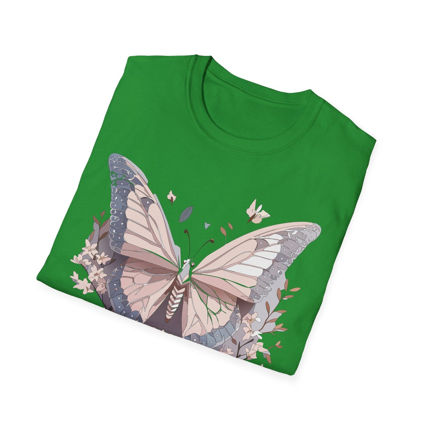 Butterfly Shirt Unisex Gildan Softstyle 64000 Monarch Butterfly Tee 100 Percent Ring Spun Cotton