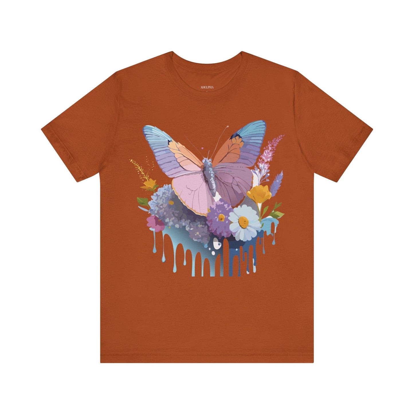 Butterfly Graphic Tee Unisex Short Sleeve Vintage Inspired Art Adelpha