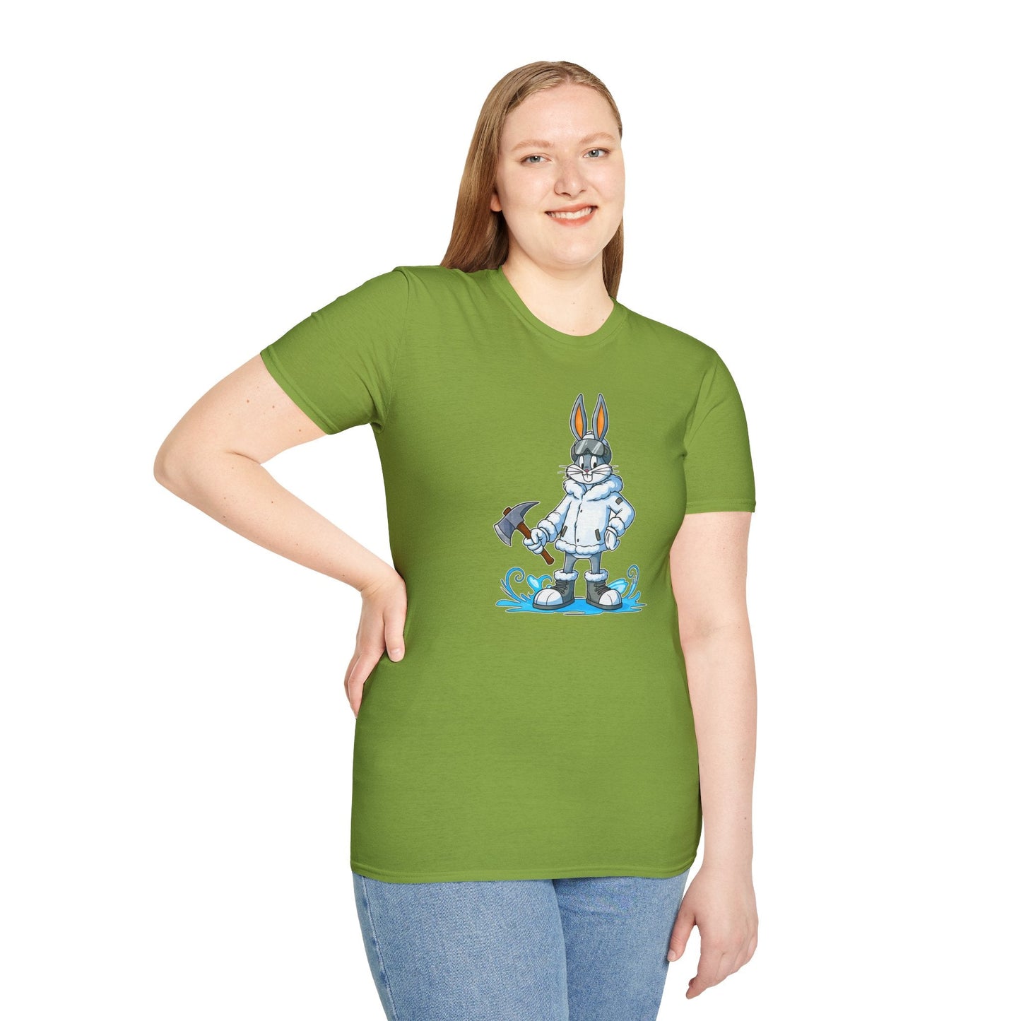 Bugs Bunny T Shirt Unisex Cartoon Animation Graphic Tee Softstyle Short Sleeve By Gildan 64000
