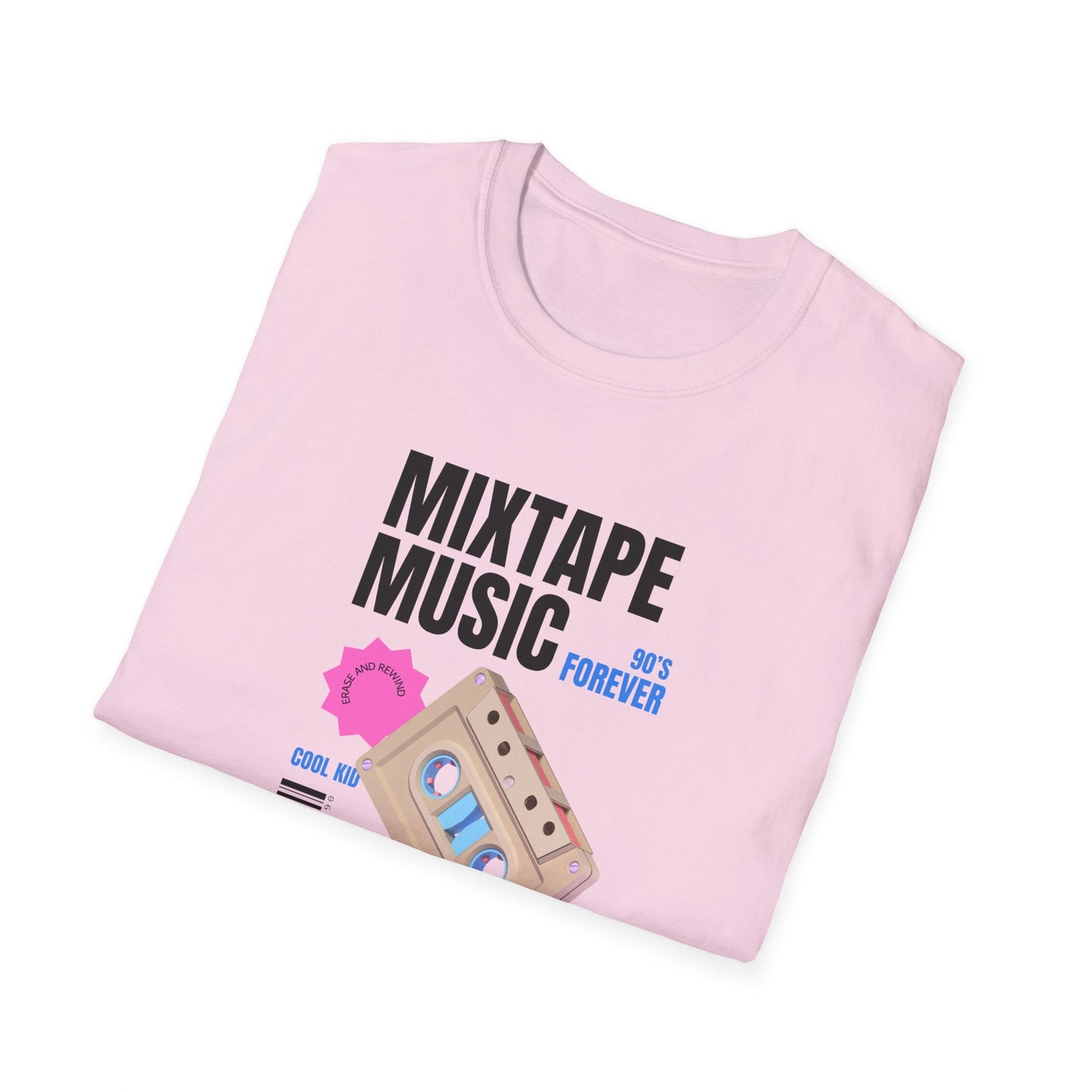 Mixtape Music Vintage Cassette T-Shirt Unisex Cotton Retro Audio Graphic Tee