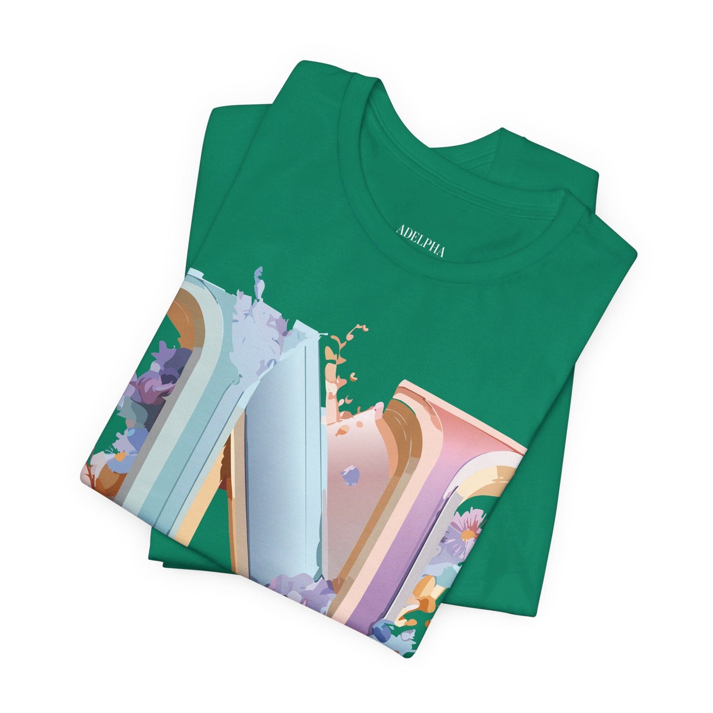 Letter N Shirt Graphic Tee Unisex Vintage Inspired Art Adelpha Design Short Sleeve