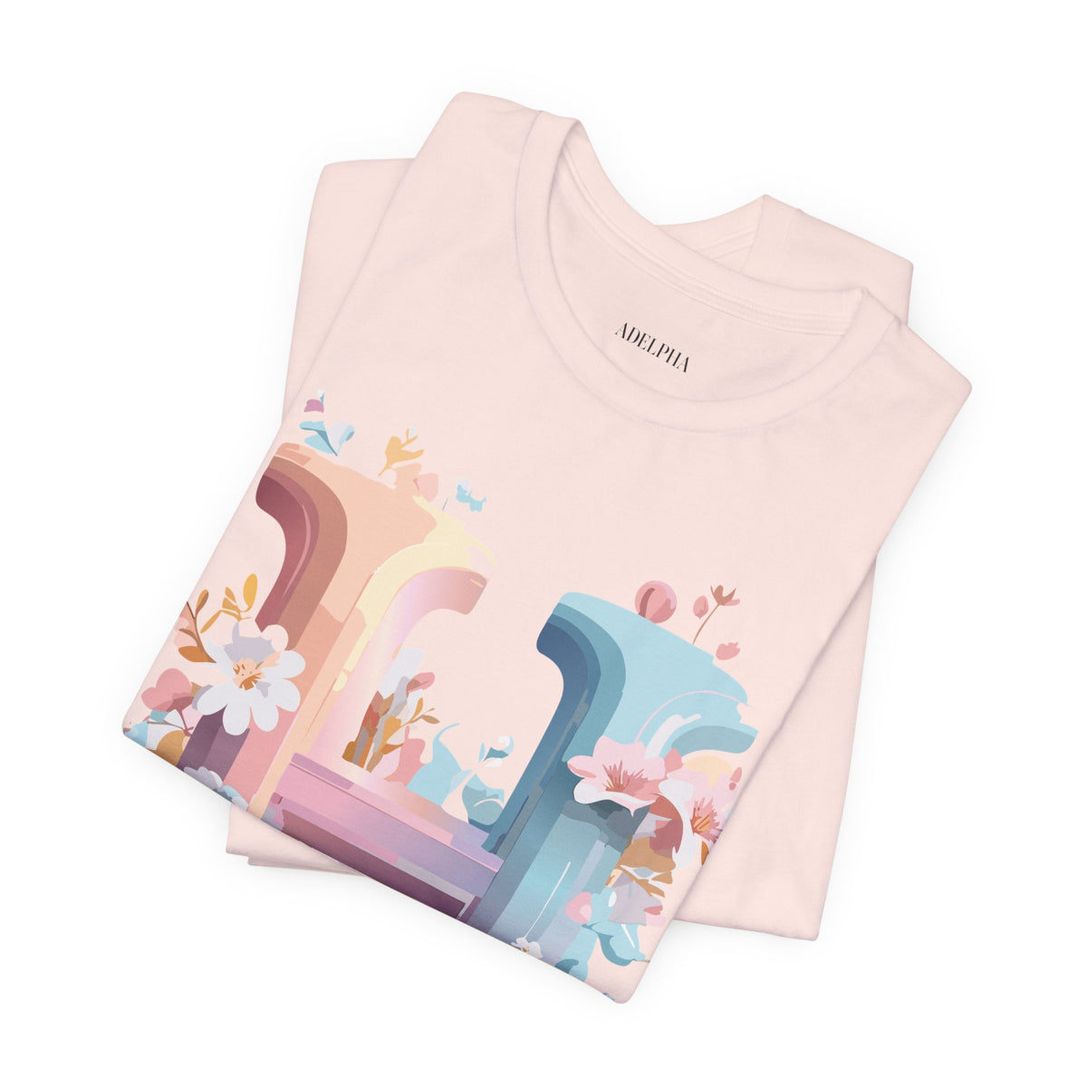 Letter H Graphic Unisex Cotton Bella+Canvas Tee with Art Letter Design