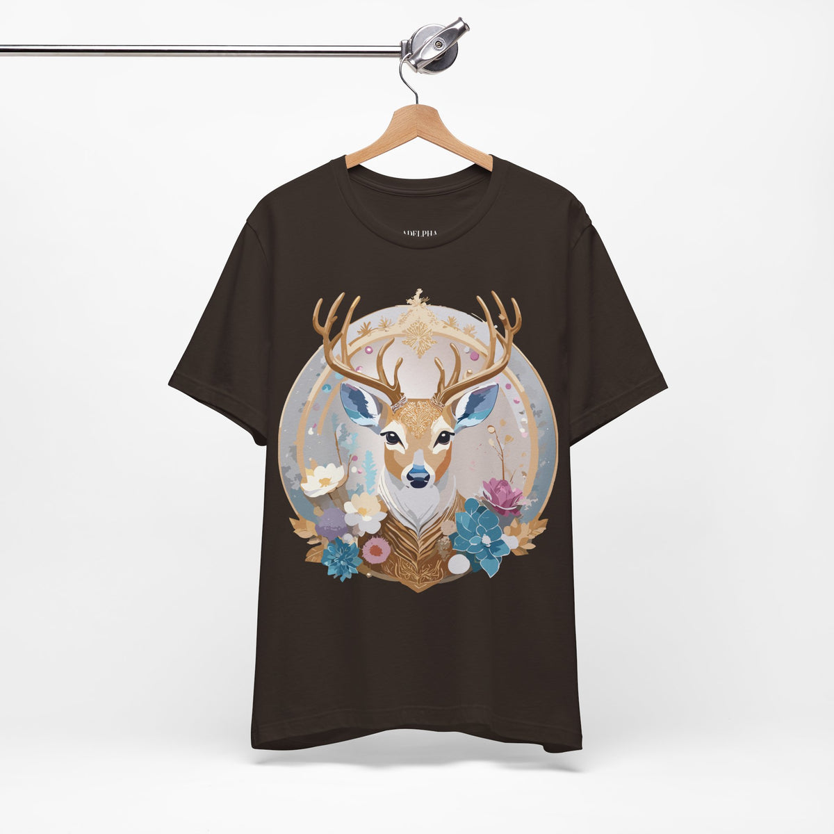Medallion Graphic Unisex Cotton Bella+Canvas Tee with Art Design d78