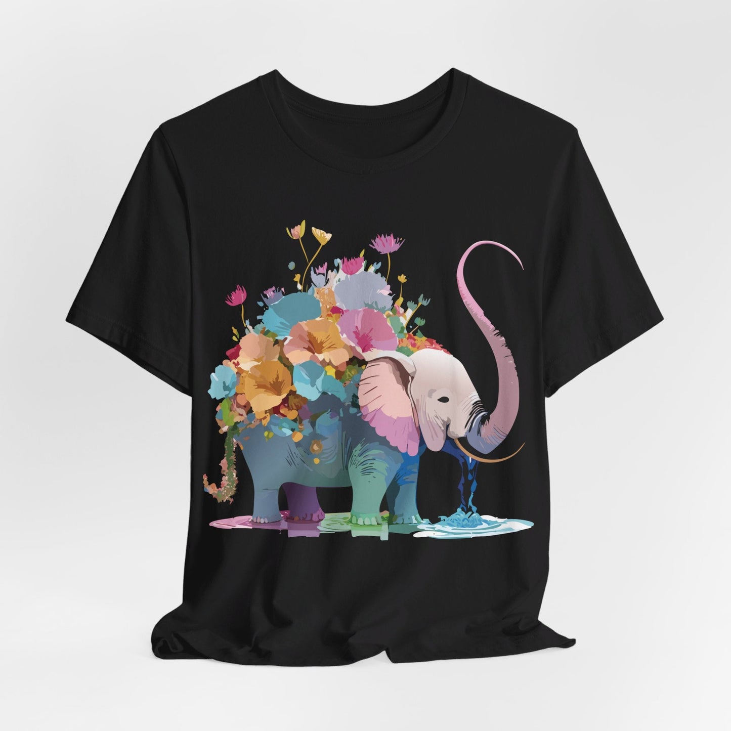 Elephant Graphic T Shirt Unisex Vintage Inspired Art Tee Adelpha Short Sleeve Artwork
