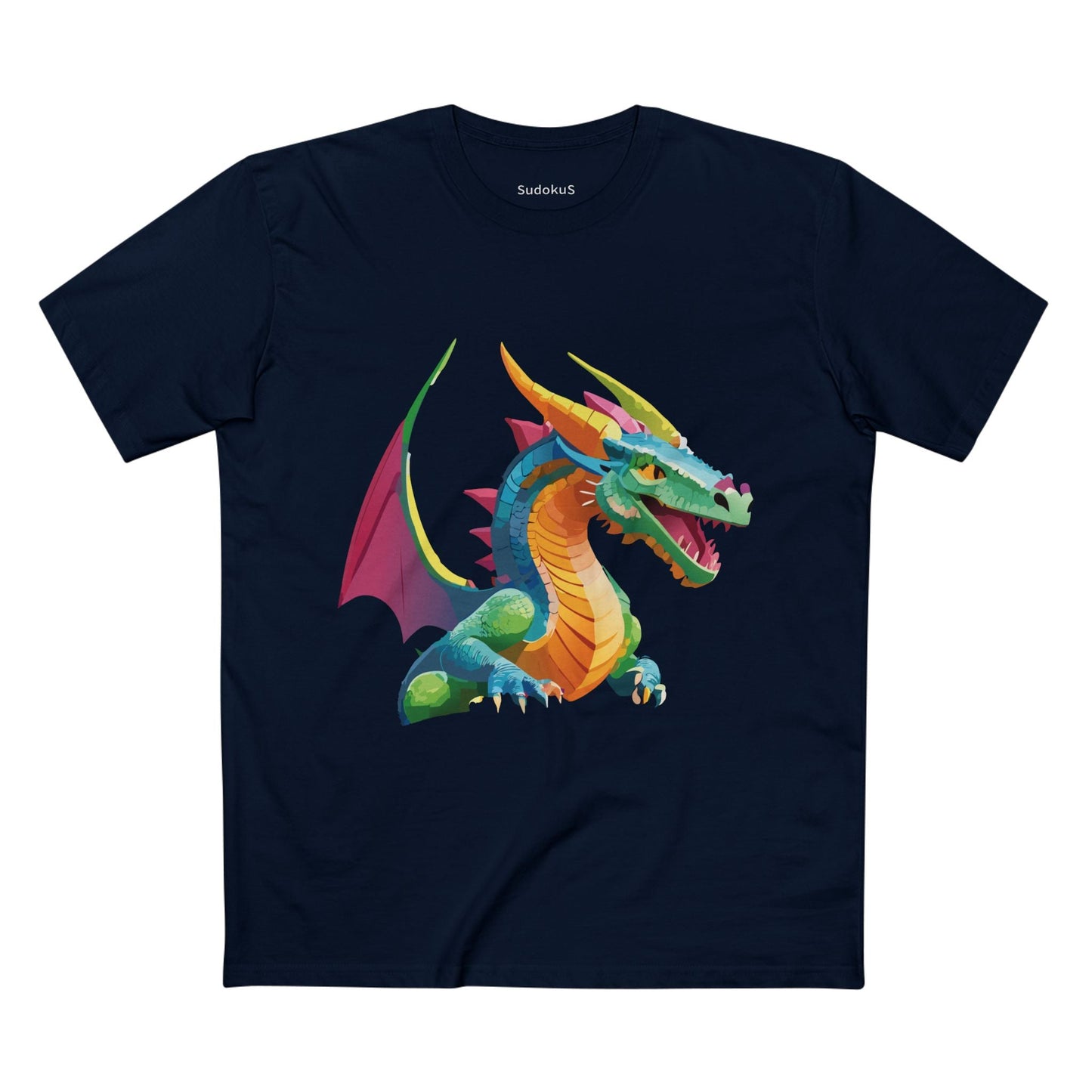 Dragon Graphic Unisex 100 Cotton Staple Tee 2