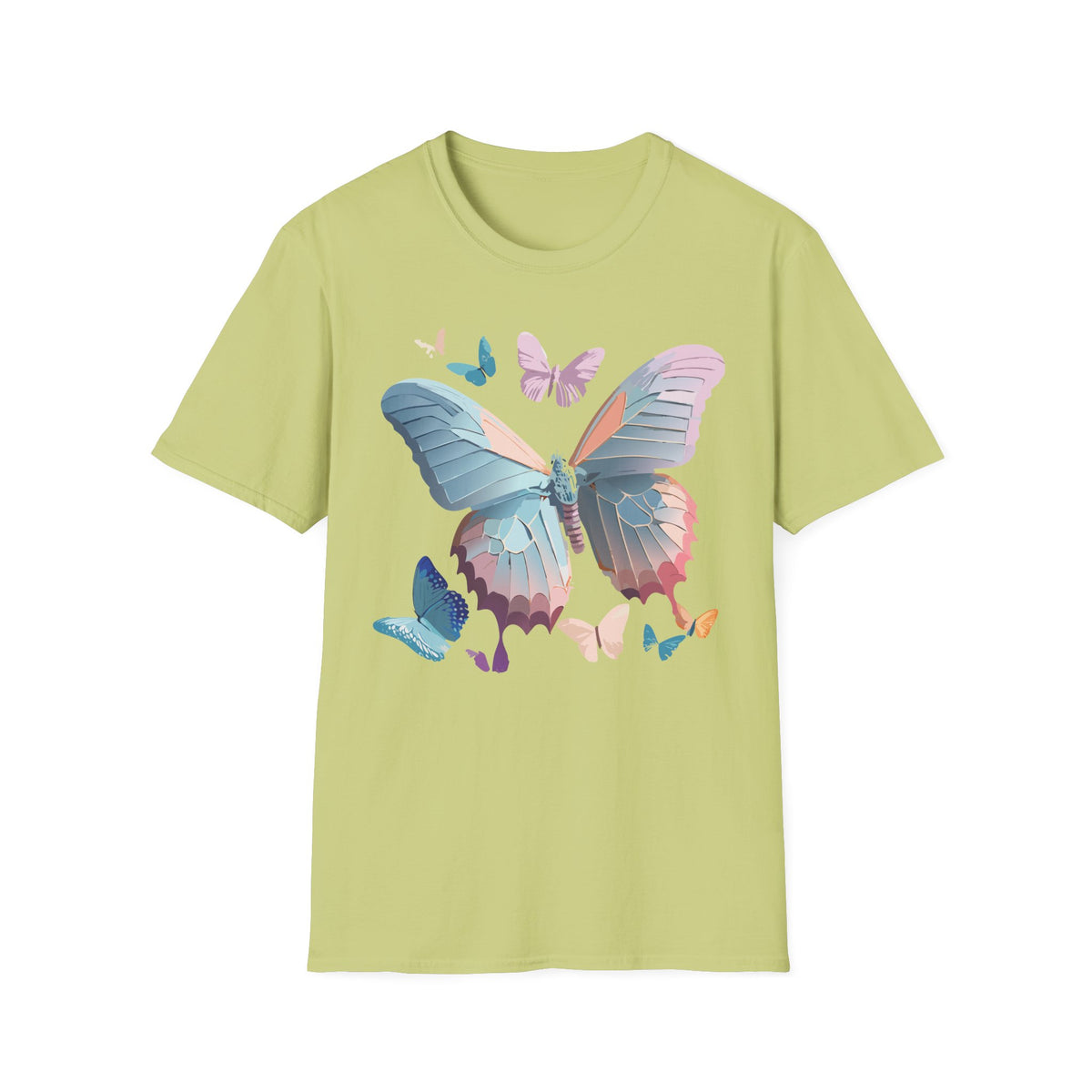 Butterfly Watercolor Tee — Pastel Wings Graphic Tee Unisex 100 Cotton Gildan T-Shirt