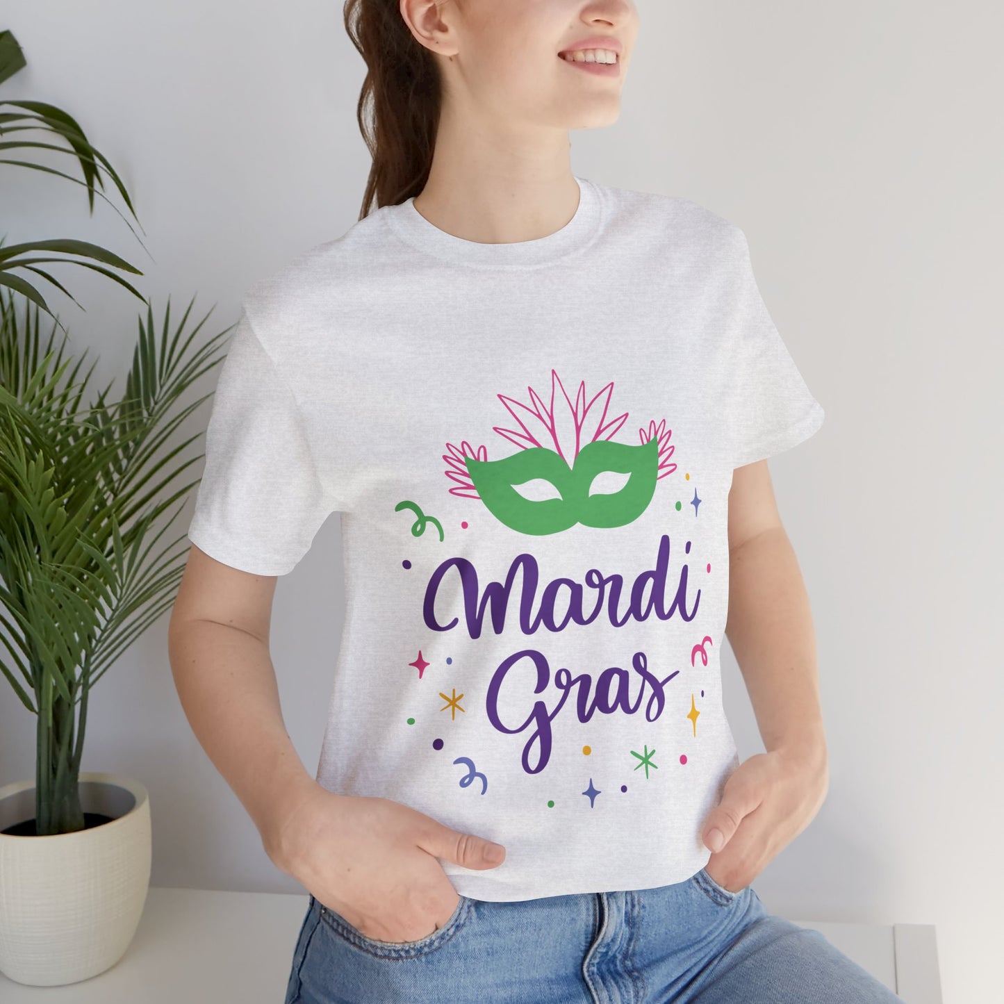 Unisex Cotton Tee Shirt for Mardi Gras