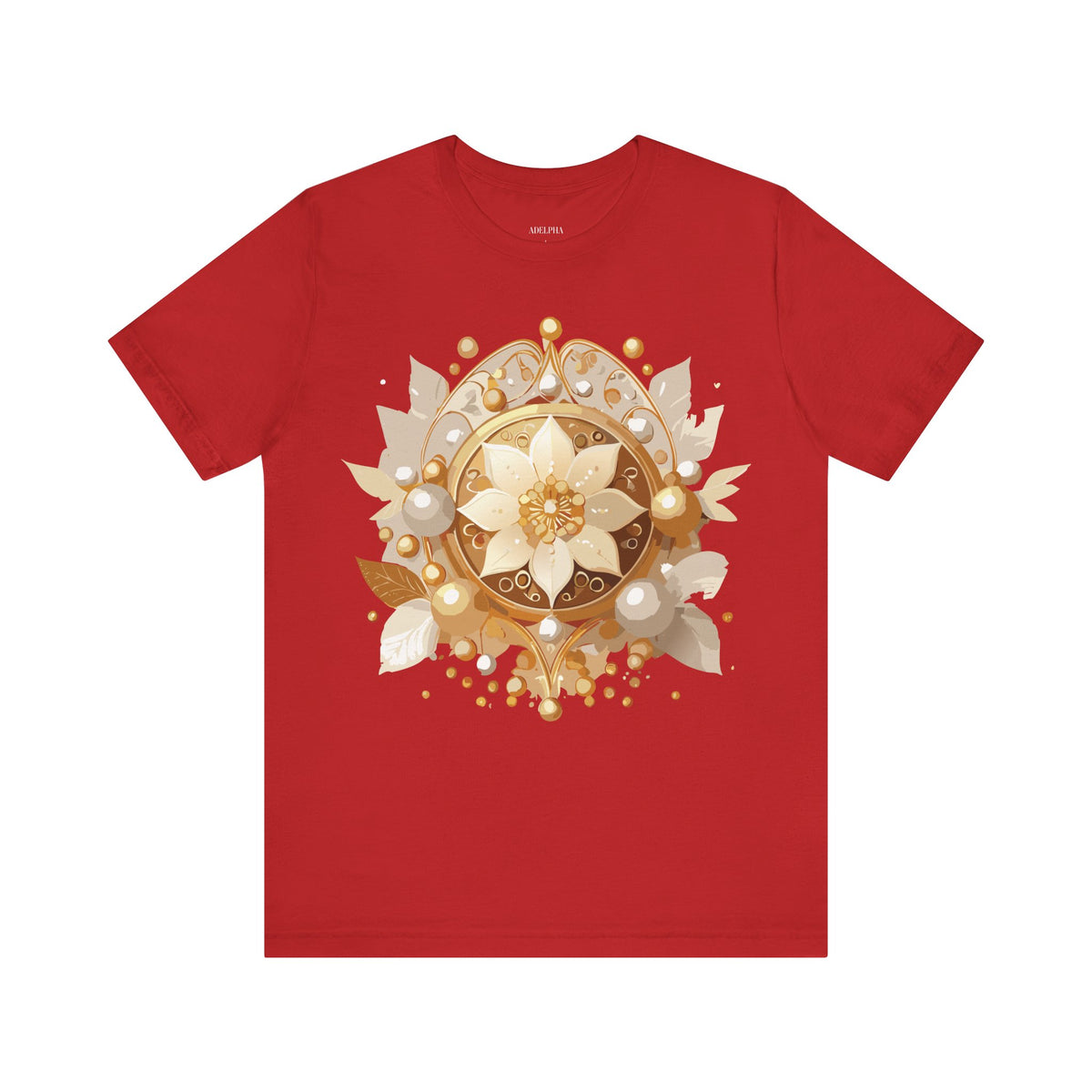 Jewelry Graphic Unisex Cotton Bella+Canvas Tee with Art Design n136