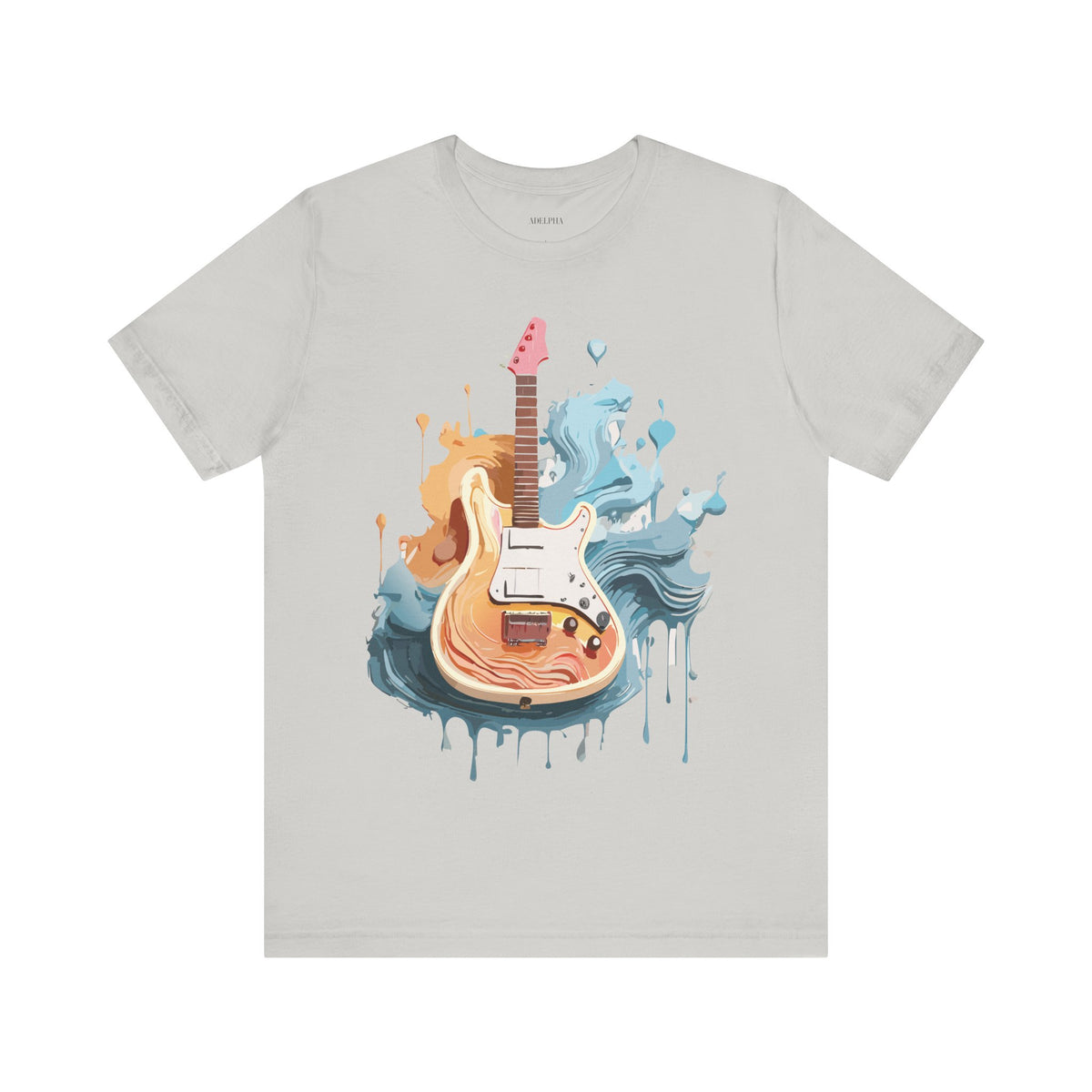 Music Graphic Unisex Cotton Bella+Canvas Tee with Art Design n187