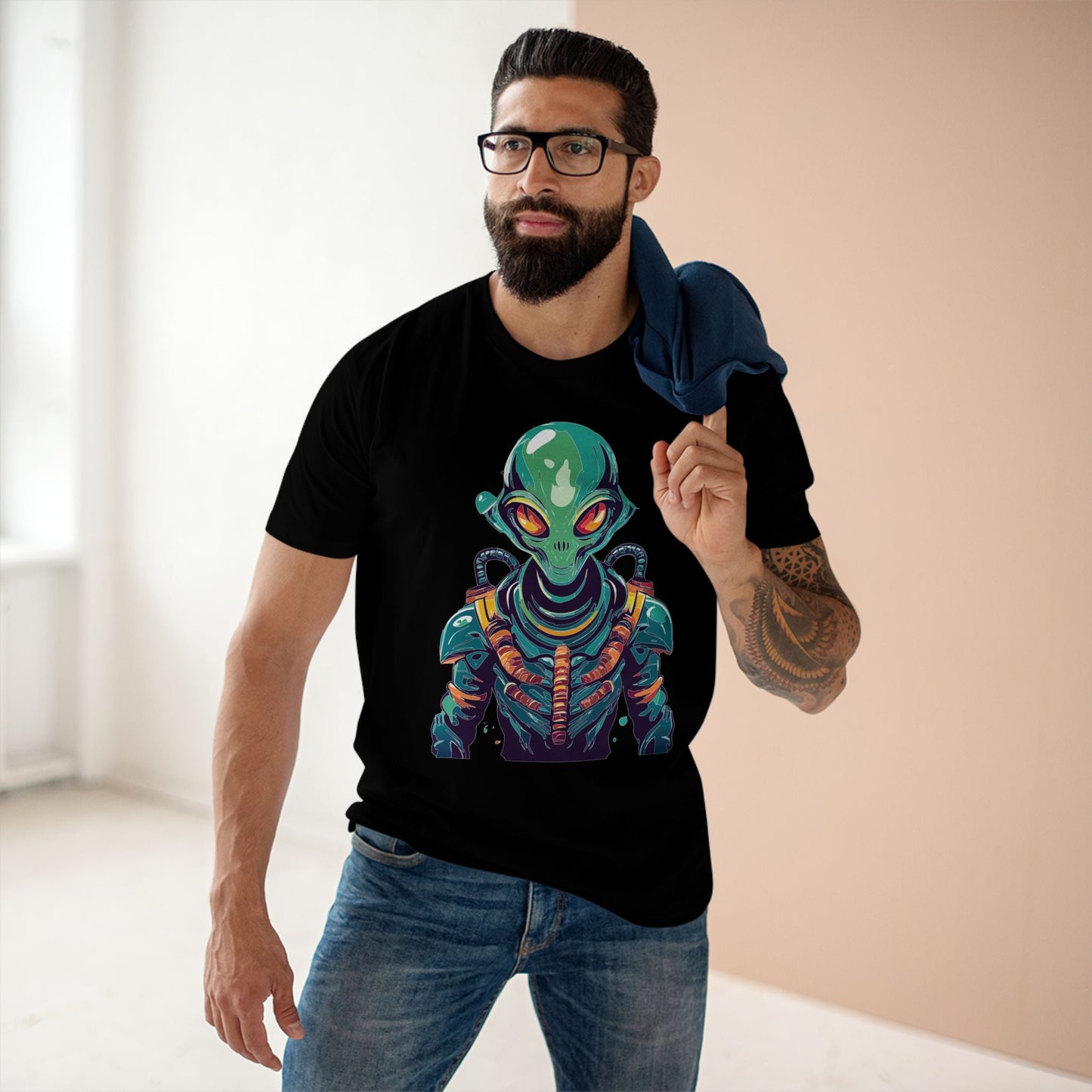 Aliens Graphic Unisex 100 Cotton Staple Tee 28
