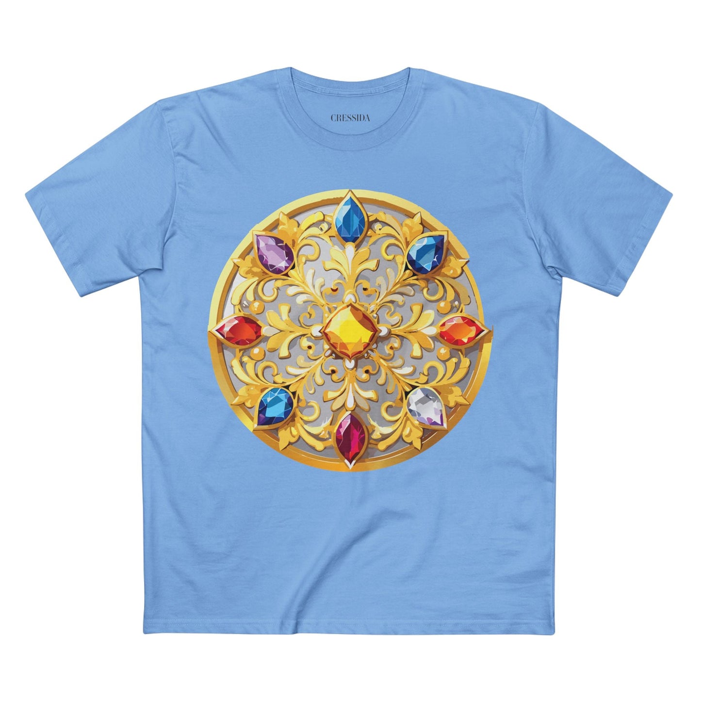 Medallion Graphic T-Shirt Unisex 100 Cotton With Gold Art Design Medal Tee 4