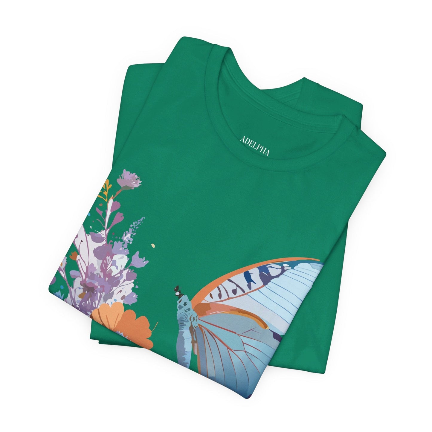Butterfly Graphic Tee Unisex Jersey Short Sleeve Vintage Inspired Adelpha Art
