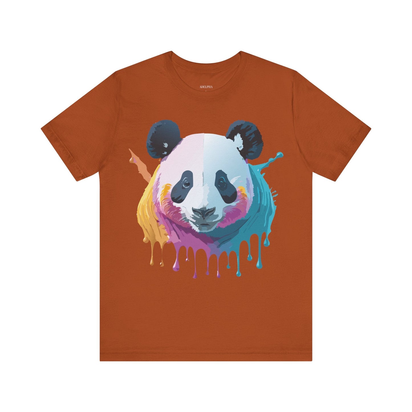 Adelpha Panda Graphic Tee Unisex Vintage Inspired Art Design Short Sleeve Shirt Edition