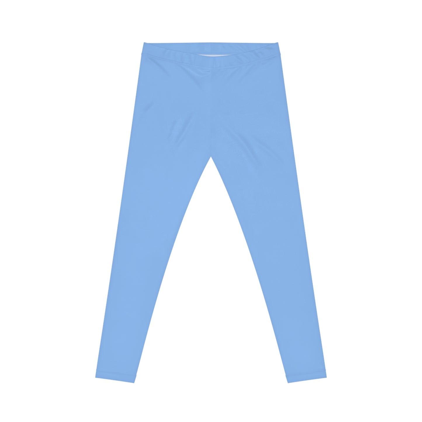 Miranda Blue Color Women's Poly-Span Casual Leggings XS-2XL