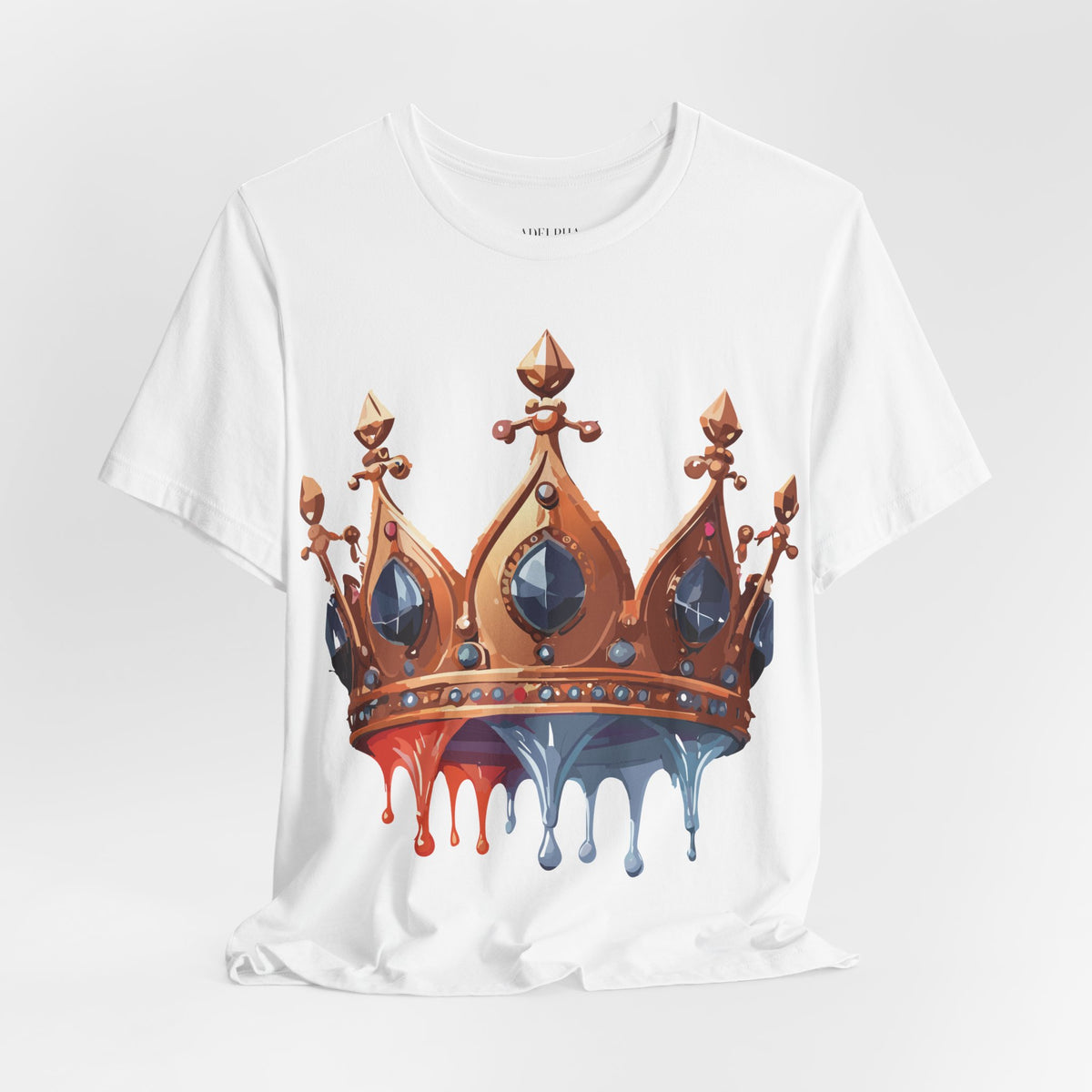 Crown Graphic Unisex Cotton Bella+Canvas Tee with Art Design m17