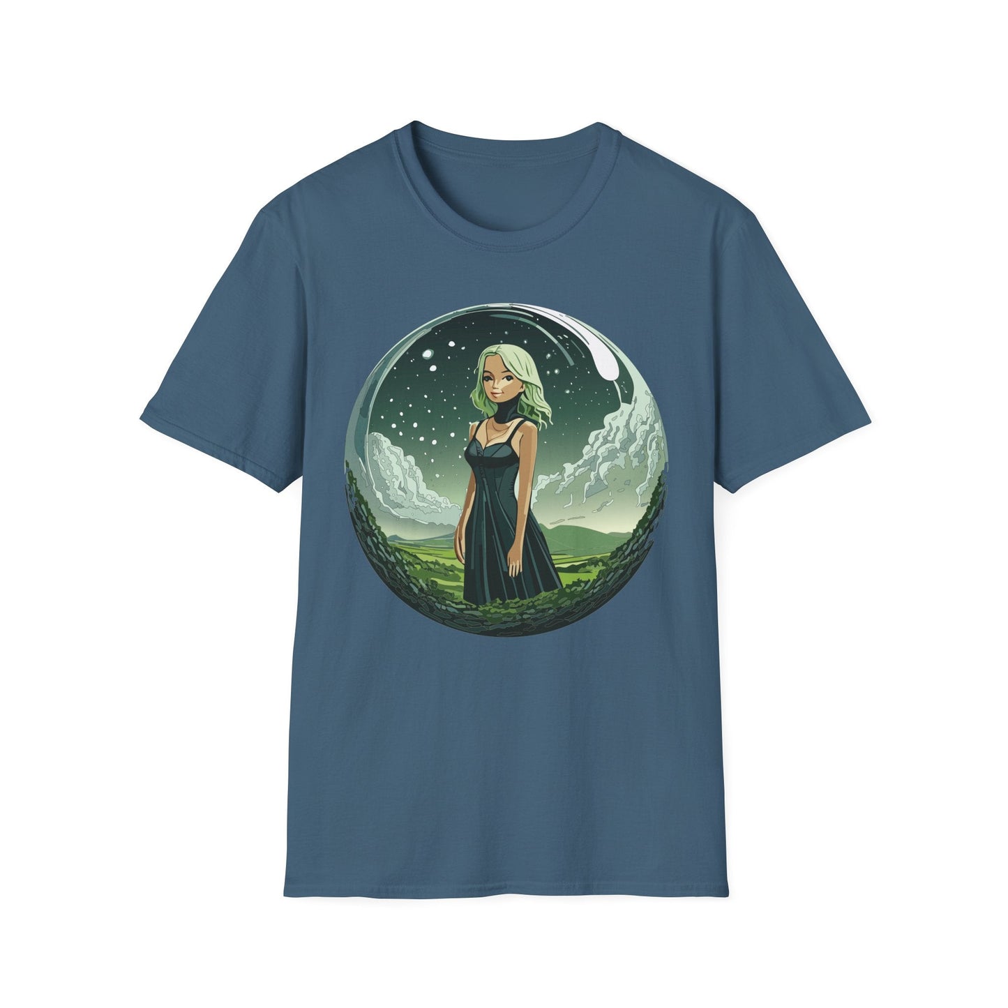 Womens Graphic T Shirt Art Design Tee Ladies Short Sleeve Softstyle 64000 Cotton Ring Spun