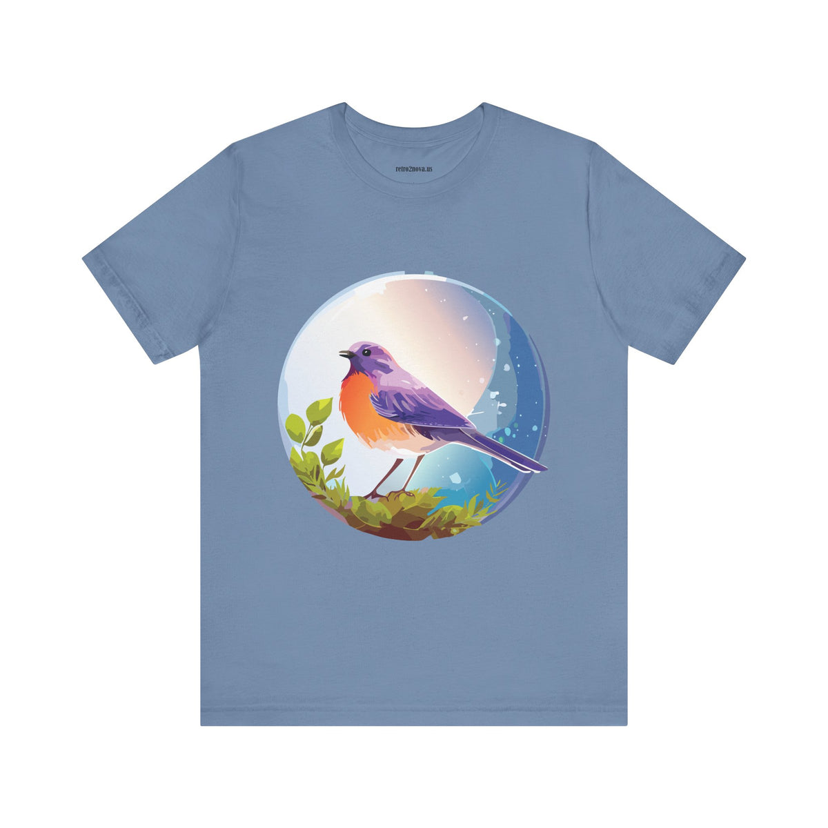 Bird Graphic Unisex Cotton Bella+Canvas Tee with Animal Design ab3