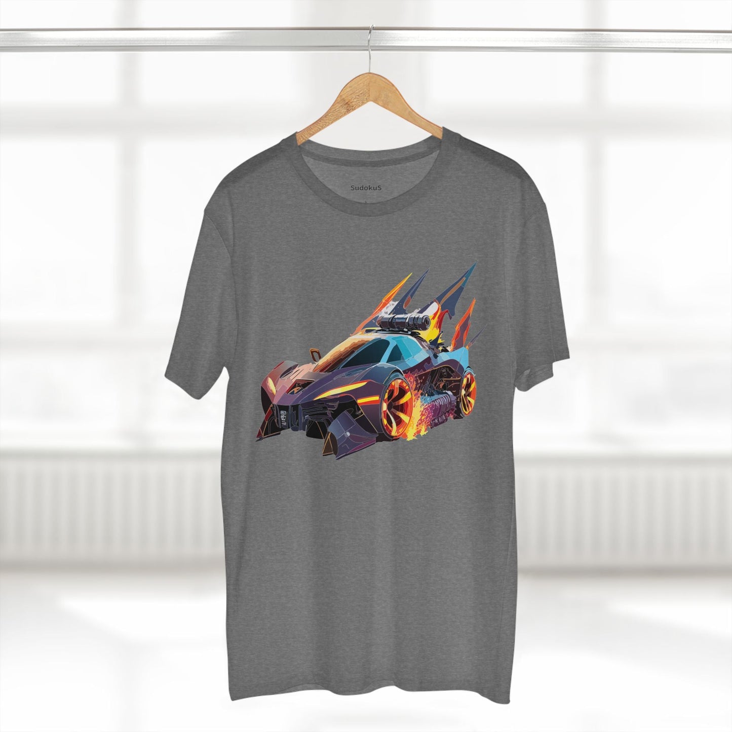 Car Graphic Unisex 100 Cotton Staple Tee 1
