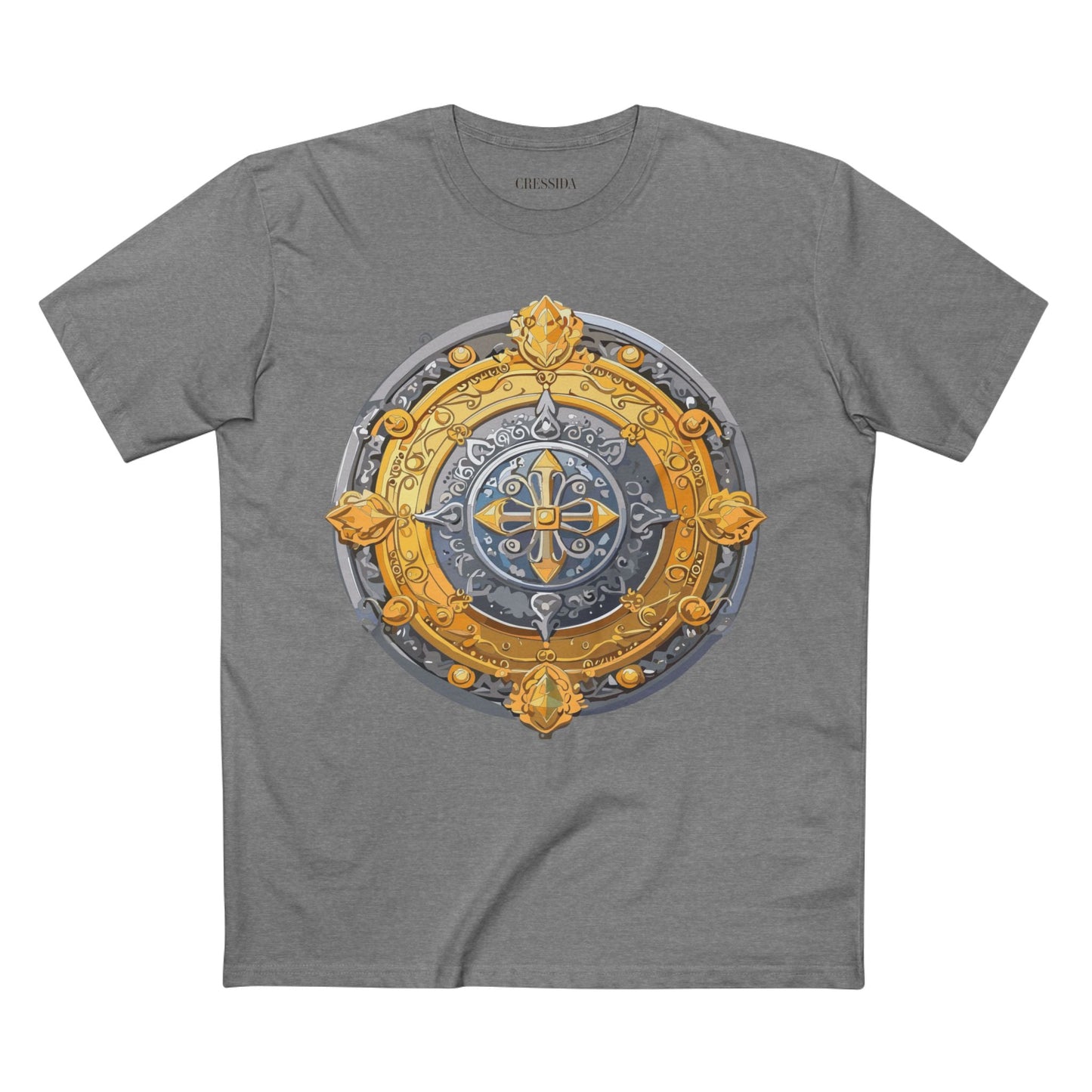Antique Gold Coin Graphic Design T-Shirt Unisex 100 Cotton With Golden Print Artwork Tee 8