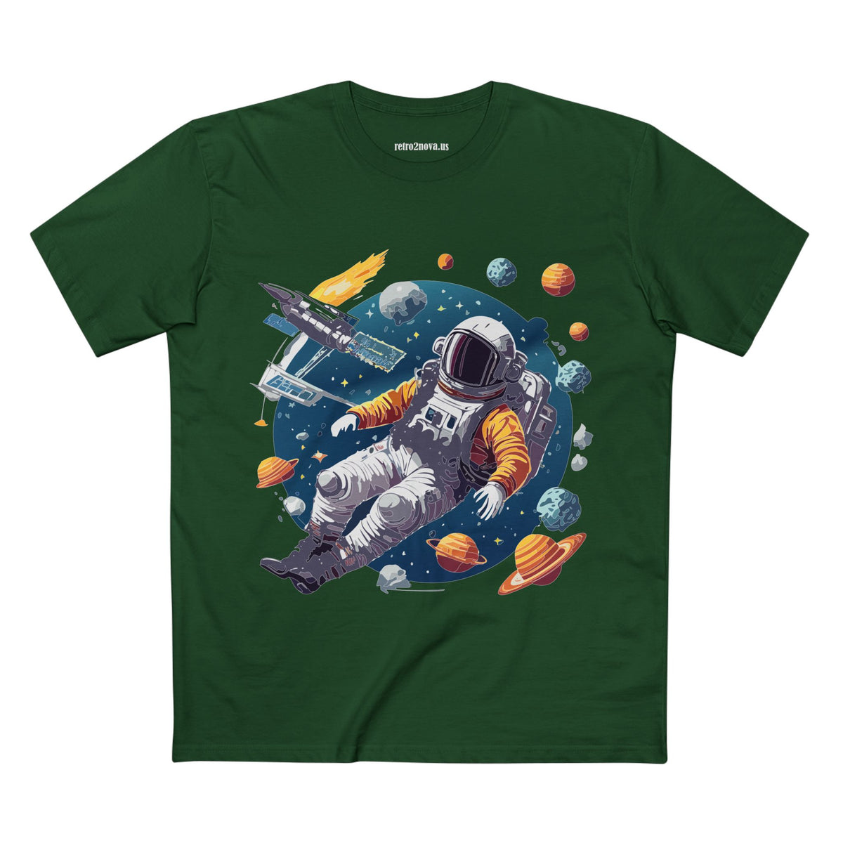 Cosmos Astronaut Graphic Tee Staple Unisex 100 Cotton Tee Shirt - CS-46