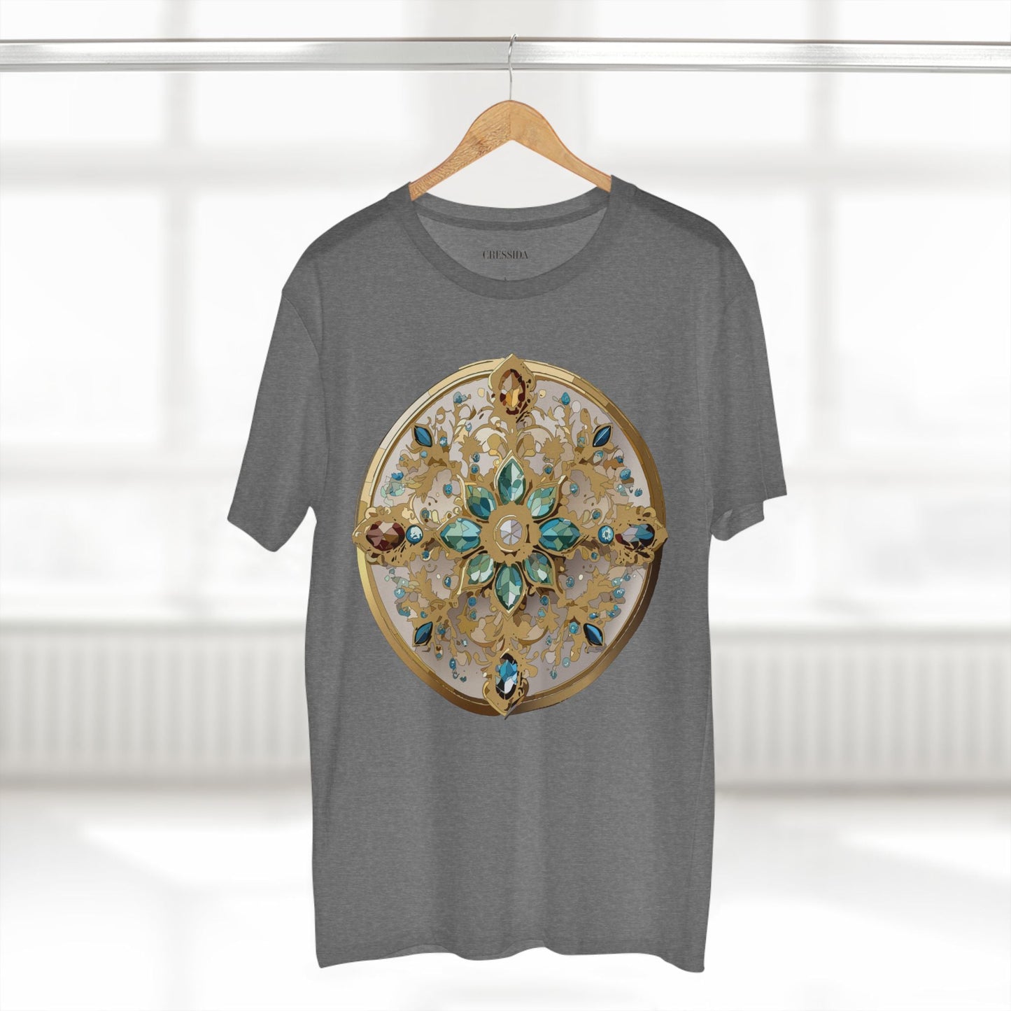 Medallion Graphic T-Shirt Unisex 100 Cotton With Gold Art Design Medal Tee 14