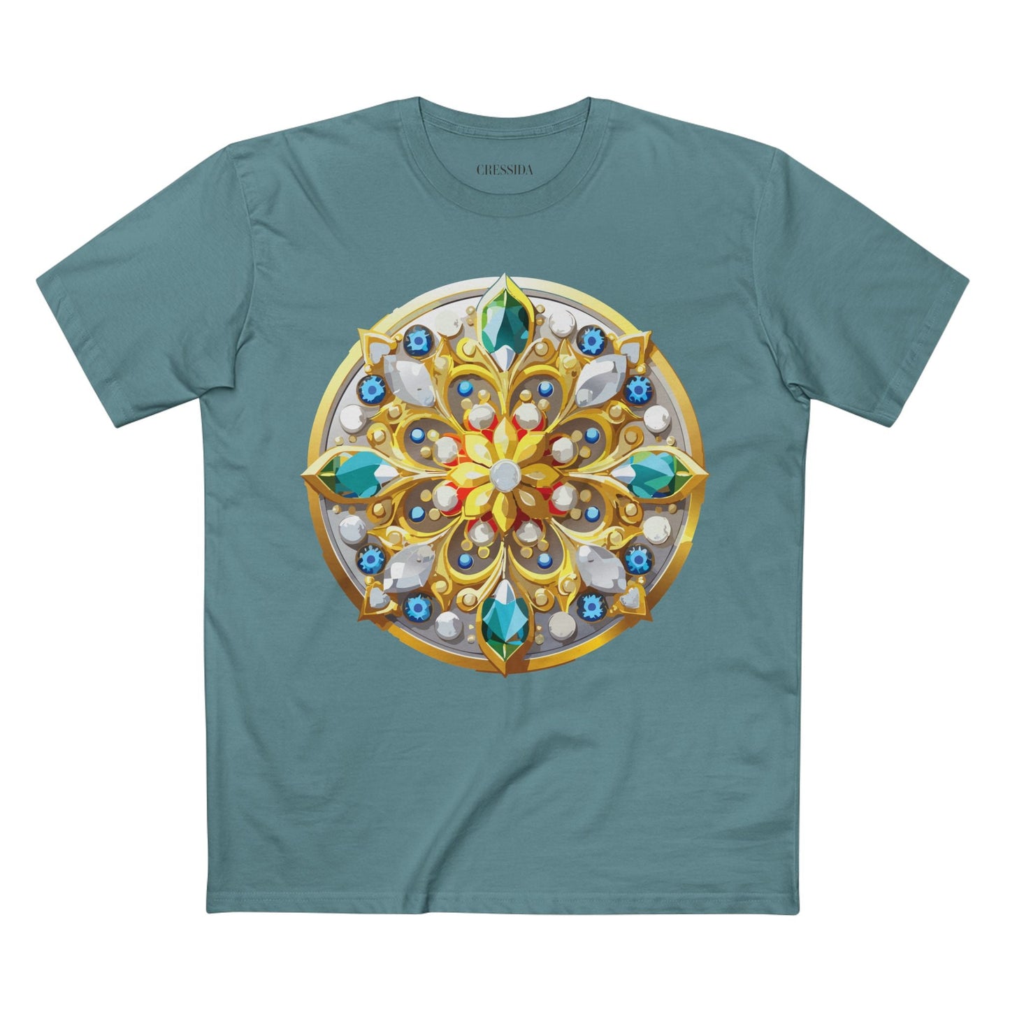 Medallion Graphic T-Shirt Unisex 100 Cotton With Gold Art Design Medal Tee 2