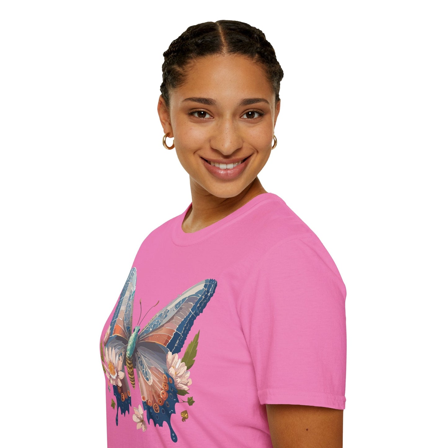Butterfly Shirt Unisex T Shirt Monarch Design Softstyle 64000 Ring Spun Cotton Tee