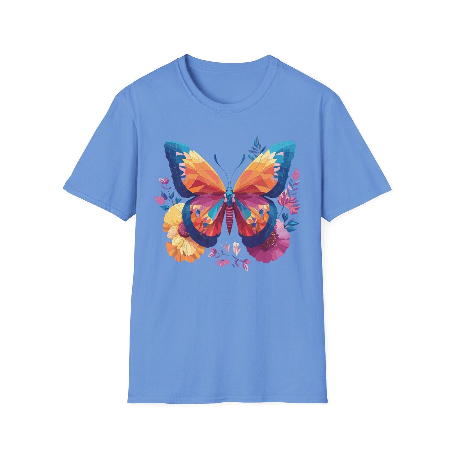 Butterfly Shirt Unisex Softstyle Short Sleeve Tee Monarch Butterfly 100 Percent Cotton