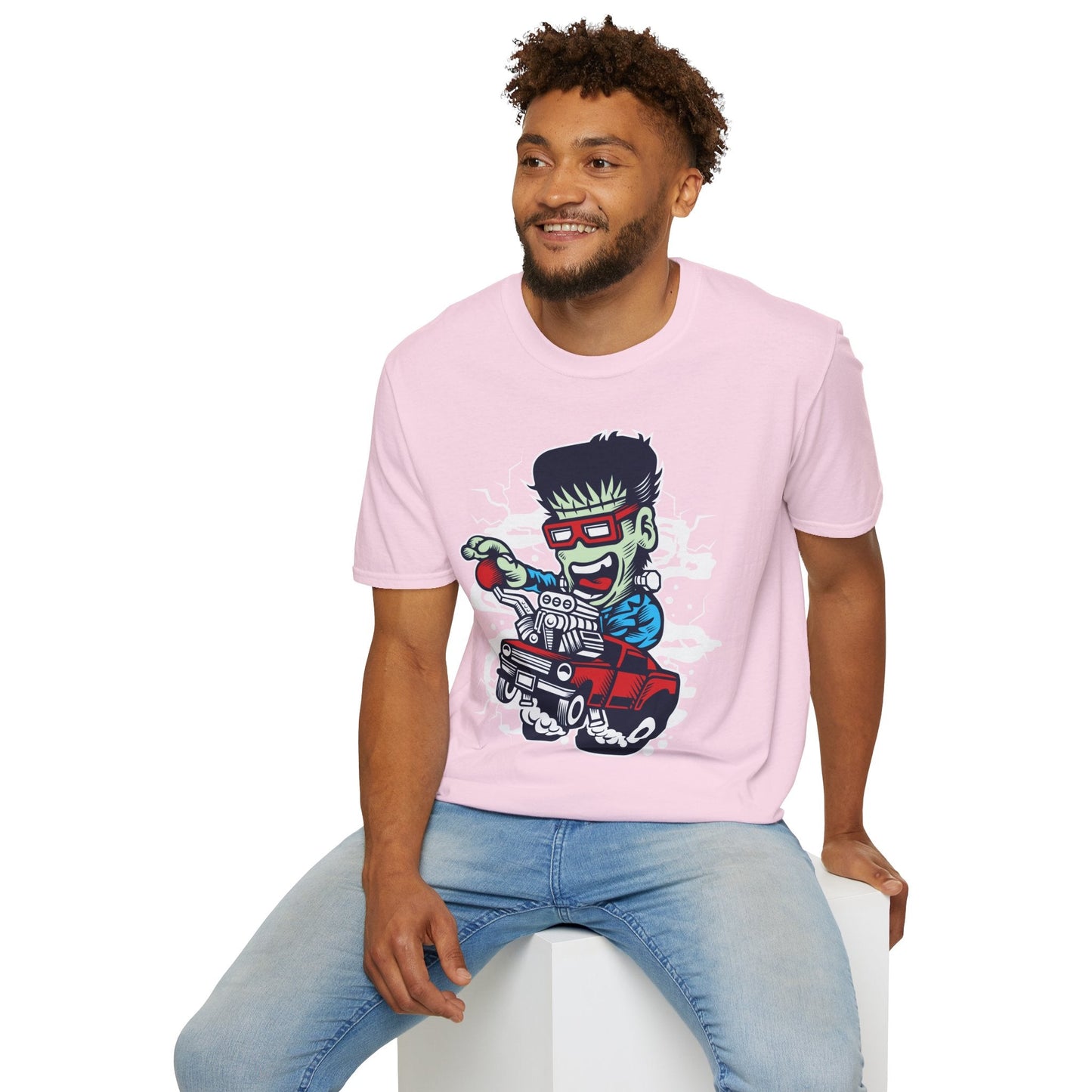 Cartoon T Shirt Animation Tee Funny Unisex Softstyle Gildan 64000 100 Percent Cotton