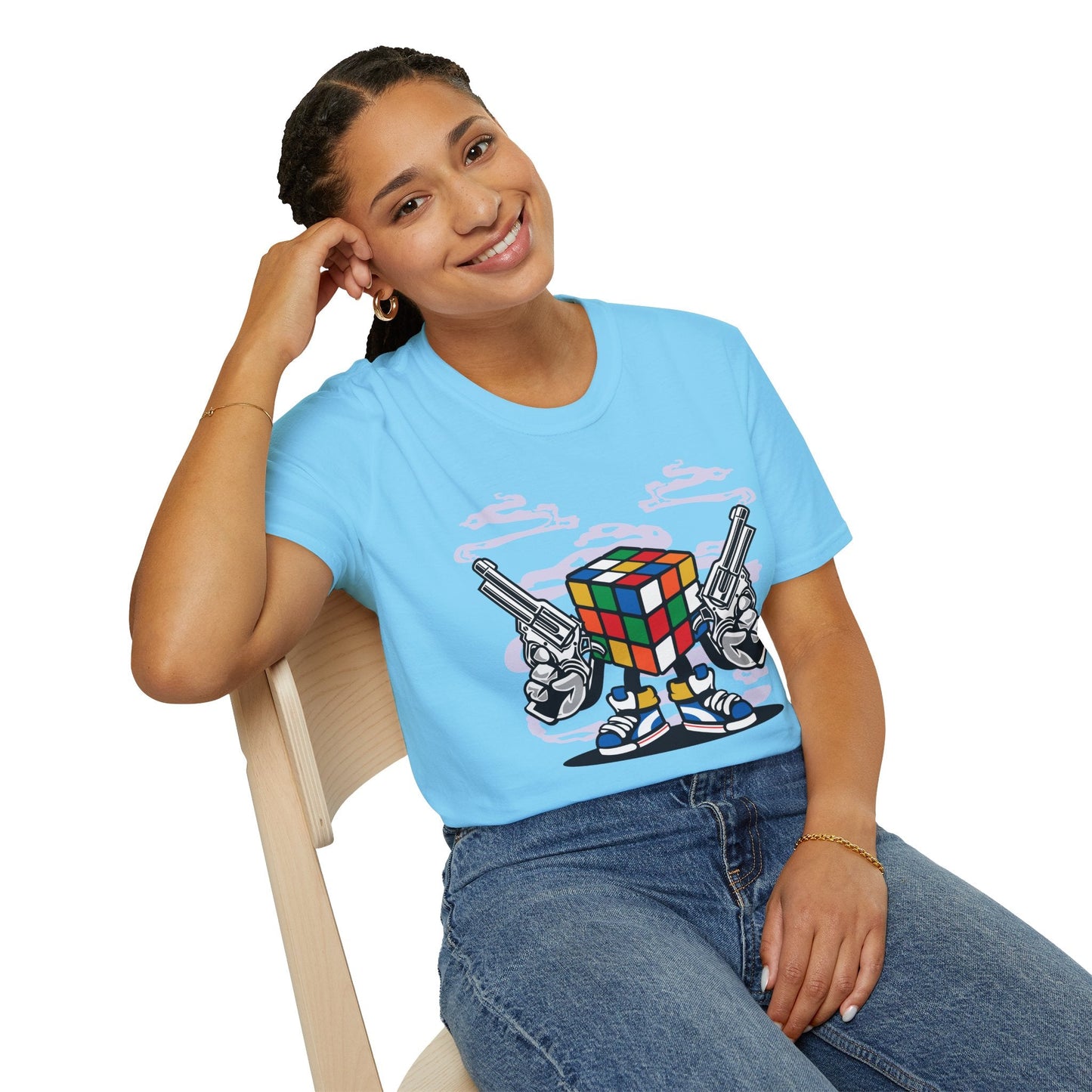 Cartoon Animation Funny T Shirt Gildan Softstyle 64000 Unisex Short Sleeve Cotton Tee
