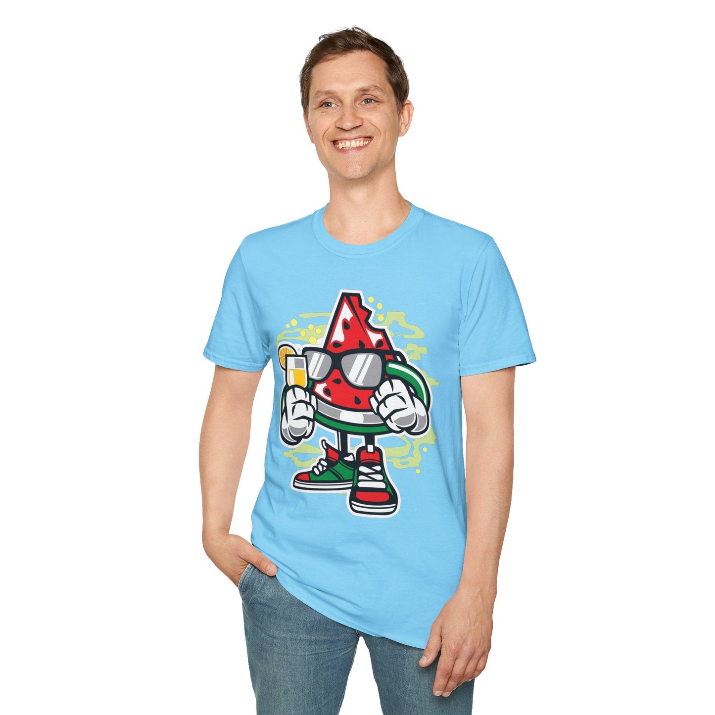 Cartoon T Shirt Animation T Shirt Funny Tee Shirt Unisex Gildan Softstyle 64000 Artwork